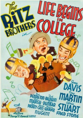 Life Begins in College (1937) William A. Seiter, Al Ritz, Harry Ritz, Jimmy Ritz
