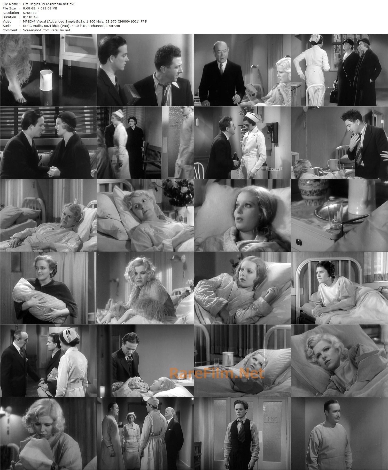 Life Begins (1932) James Flood, Elliott Nugent, Loretta Young, Eric Linden, Aline MacMahon-poster