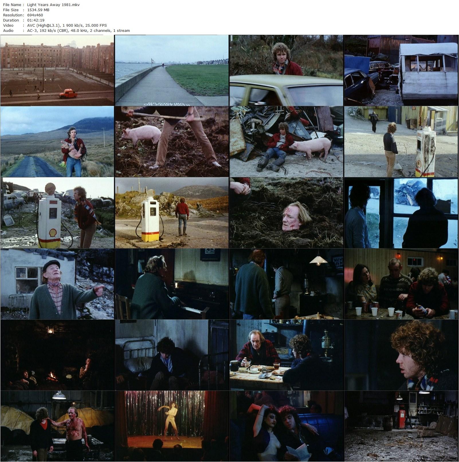 Les années lumière / Light Years Away (1981) Alain Tanner, Trevor Howard, Mick Ford, Bernice Stegers-poster