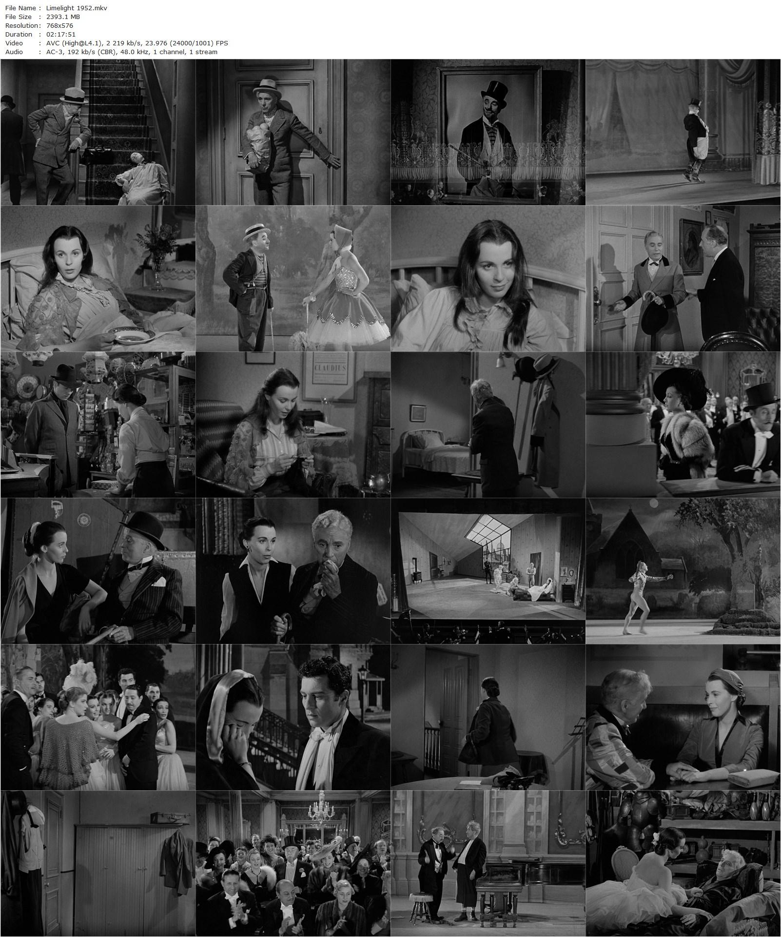 Limelight (1952) Charles Chaplin, Claire Bloom, Nigel Bruce-poster