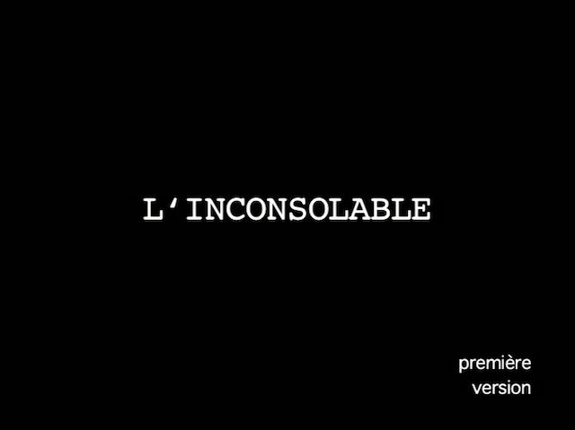 Jean-Marie Straub - L'inconsolable AKA The Inconsolable One (2011)-poster
