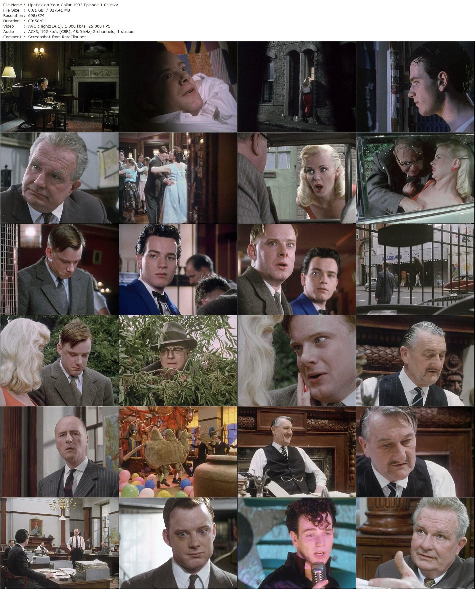 Lipstick on Your Collar (1993) Renny Rye, Giles Thomas, Ewan McGregor, Louise Germaine-poster