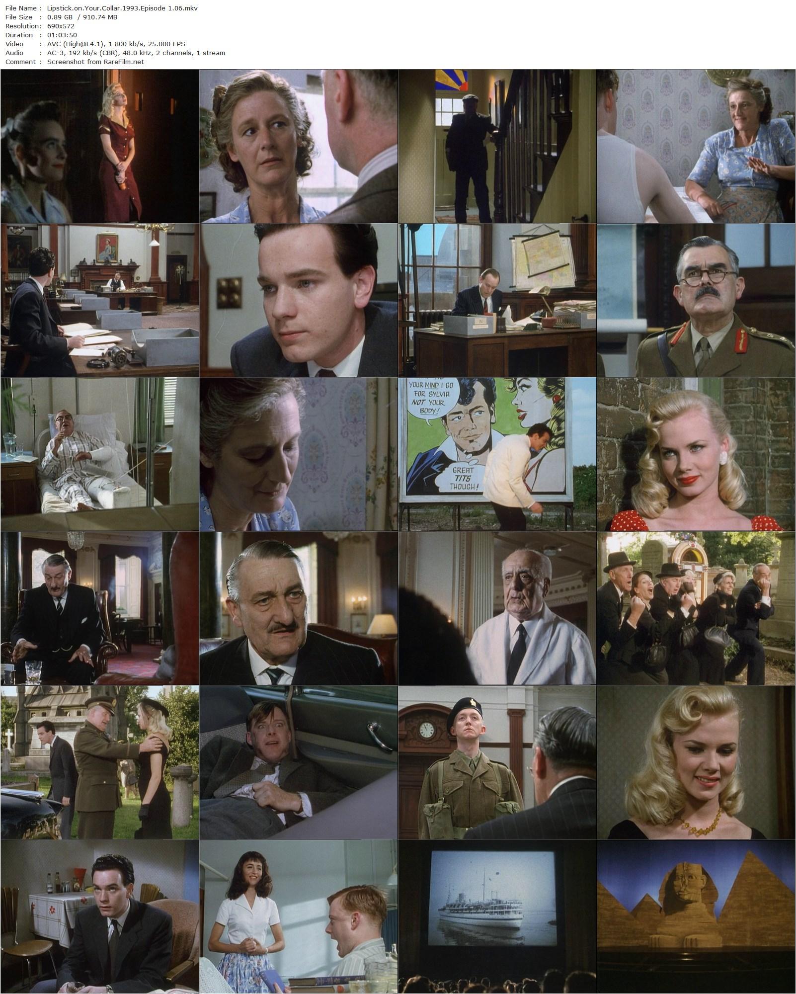 Lipstick on Your Collar (1993) Renny Rye, Giles Thomas, Ewan McGregor, Louise Germaine-poster