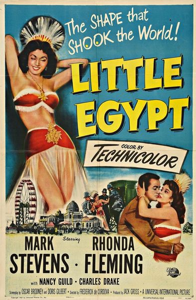 Little Egypt (1951) Frederick De Cordova, Mark Stevens, Rhonda Fleming, Nancy Guild, Comedy, Drama