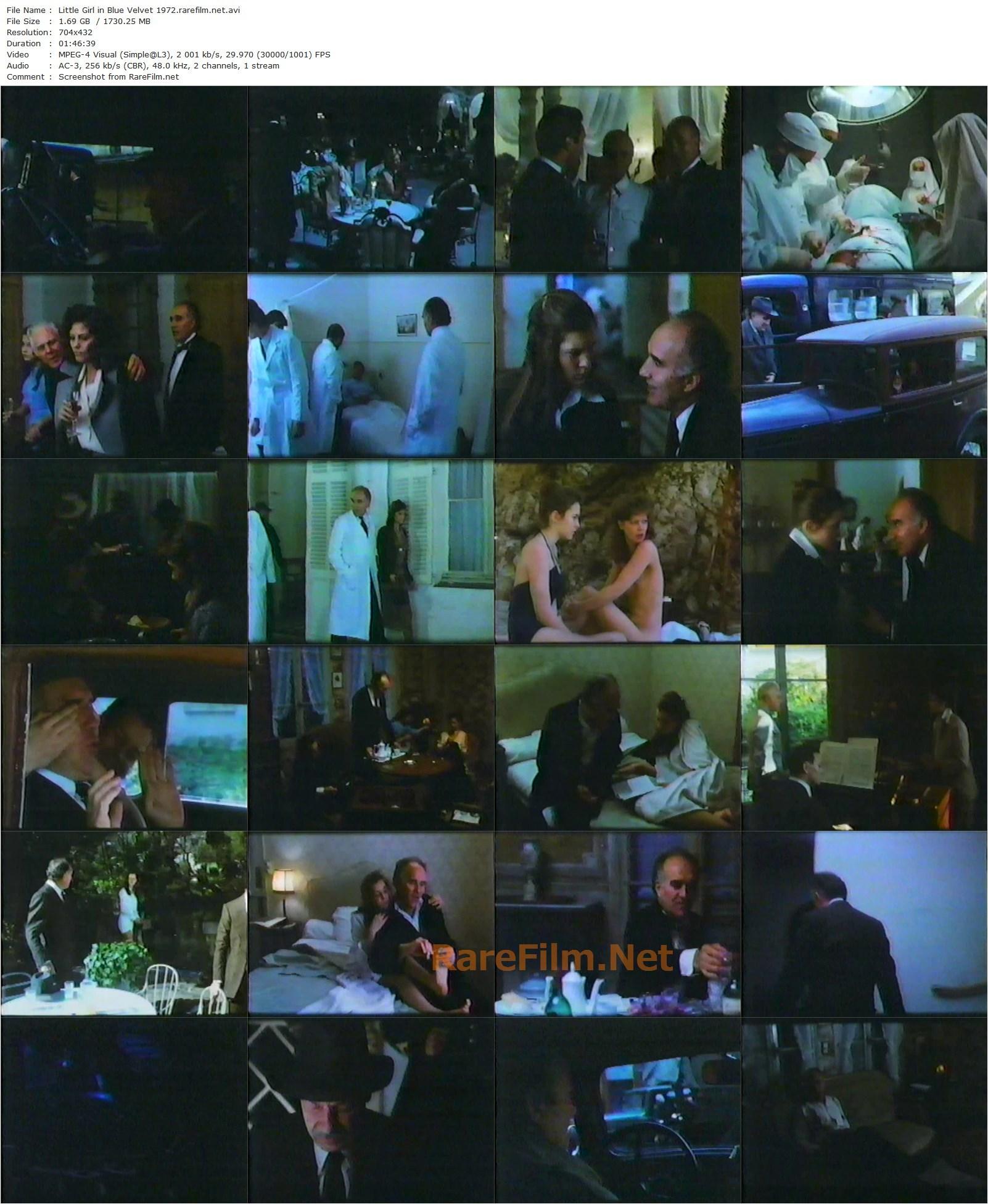 Little Girl in Blue Velvet / La petite fille en velours bleu (1978) Alan Bridges, Michel Piccoli, Claudia Cardinale, Lara Wendel-poster