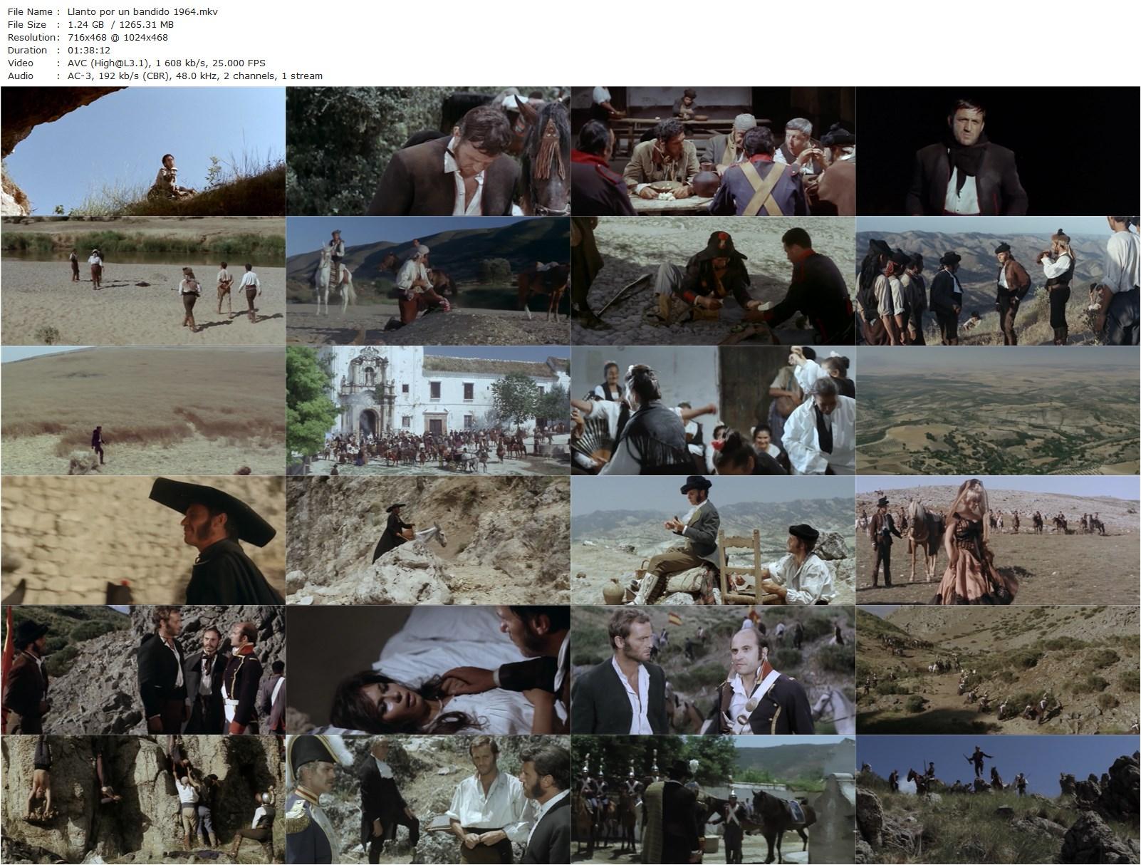 Weeping for a Bandit AKA Llanto por un bandido (1964) Carlos Saura, Francisco Rabal, Lea Massari, Philippe Leroy-poster