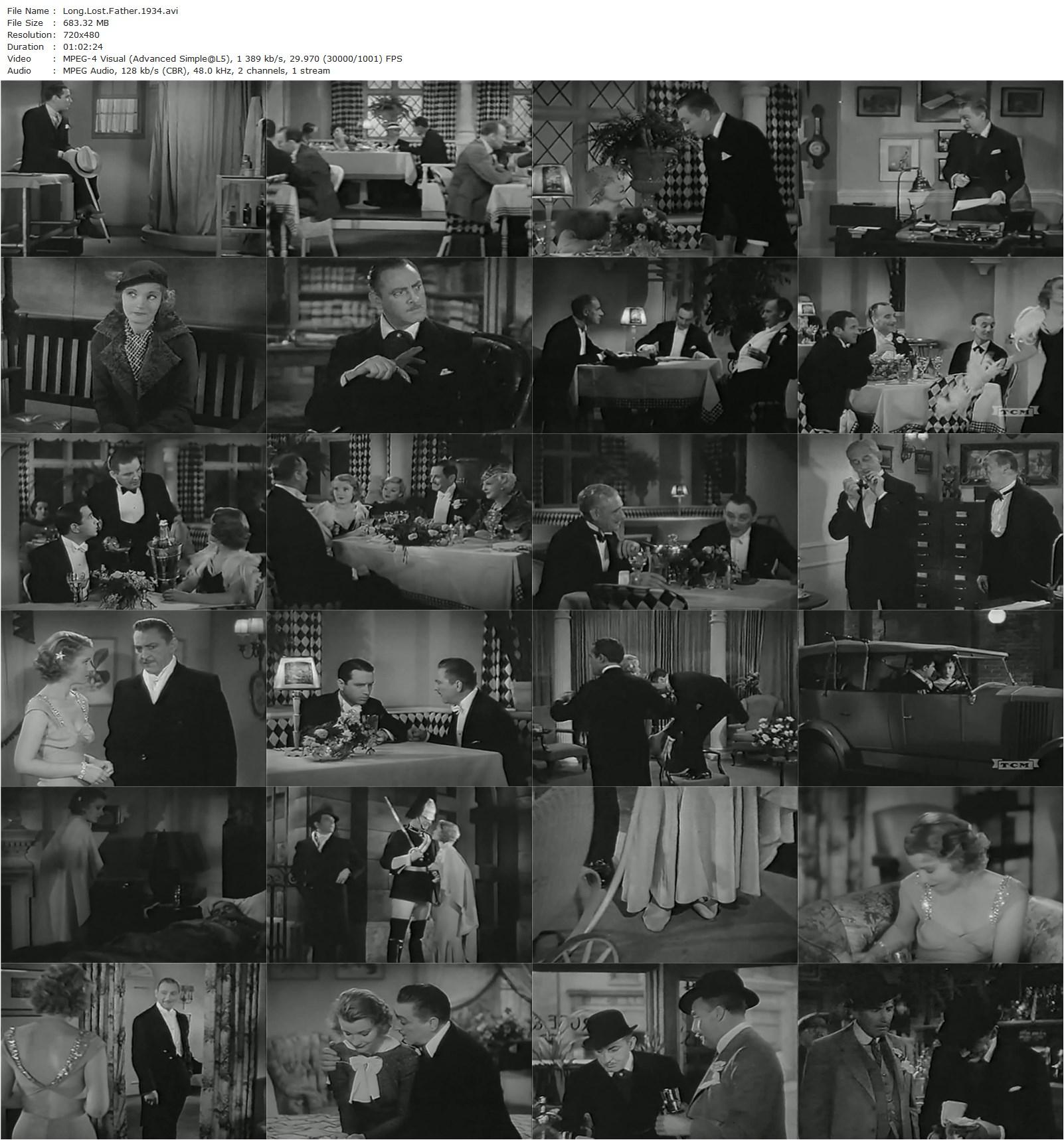 Long Lost Father (1934) Ernest B. Schoedsack, John Barrymore, Helen Chandler, Donald Cook-poster