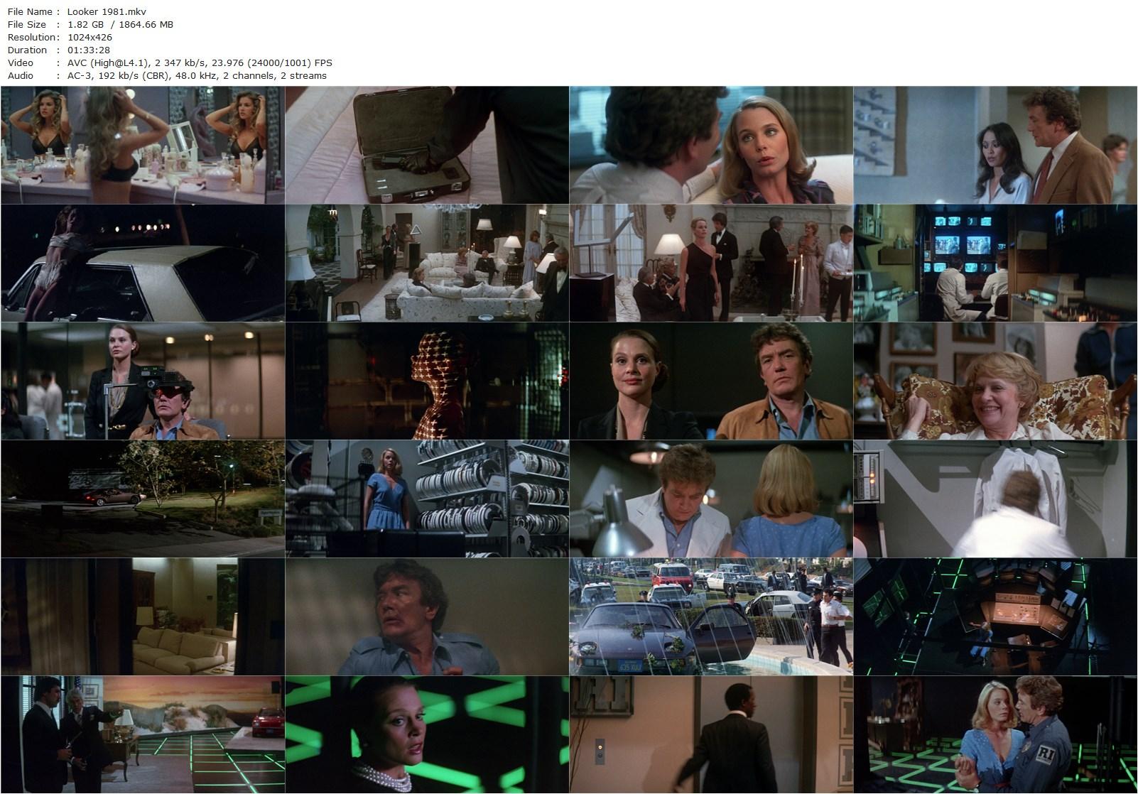 Looker (1981) Michael Crichton, Albert Finney, James Coburn, Susan Dey-poster