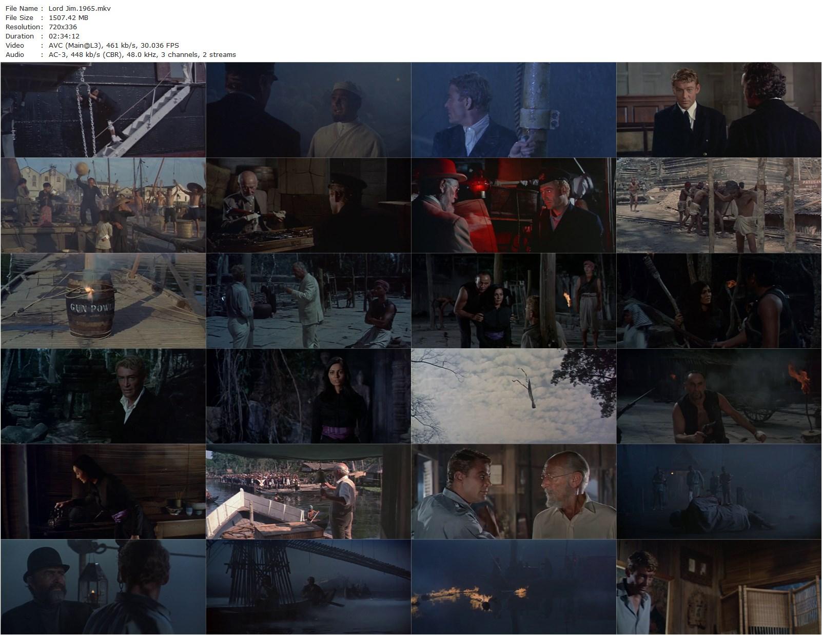 Lord Jim (1965) Richard Brooks, Peter O’Toole, James Mason, Curd Jürgens-poster