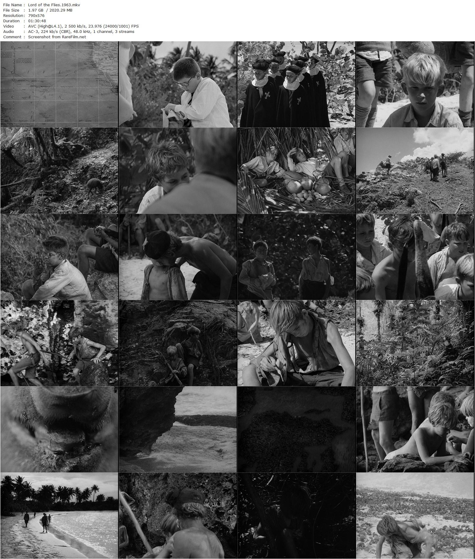 Lord of the Flies (1963) Peter Brook, James Aubrey, Tom Chapin, Hugh Edwards-poster