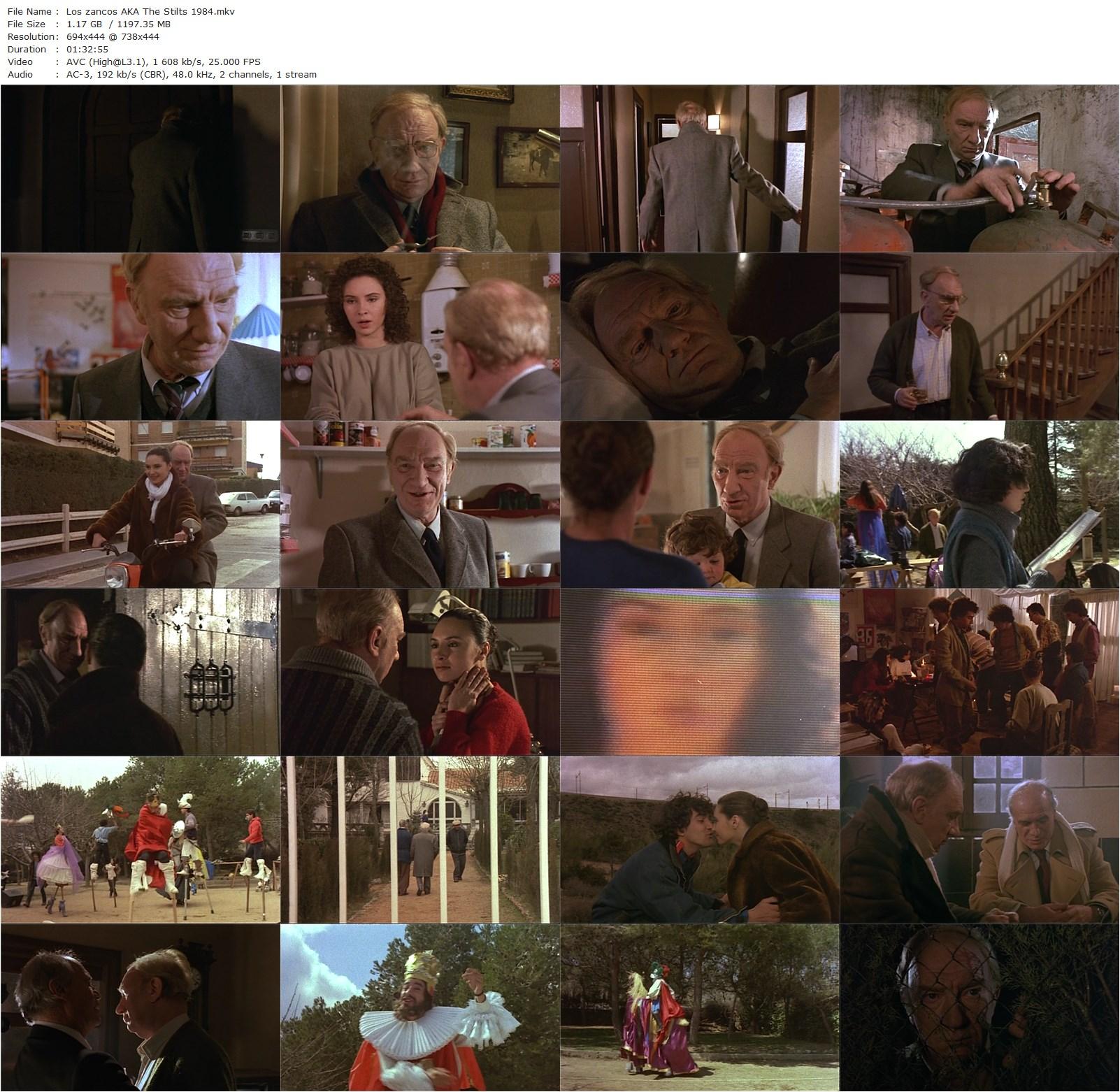 The Stilts AKA Los zancos (1984) Carlos Saura, Fernando Fernán Gómez, Laura del Sol, Antonio Banderas-poster