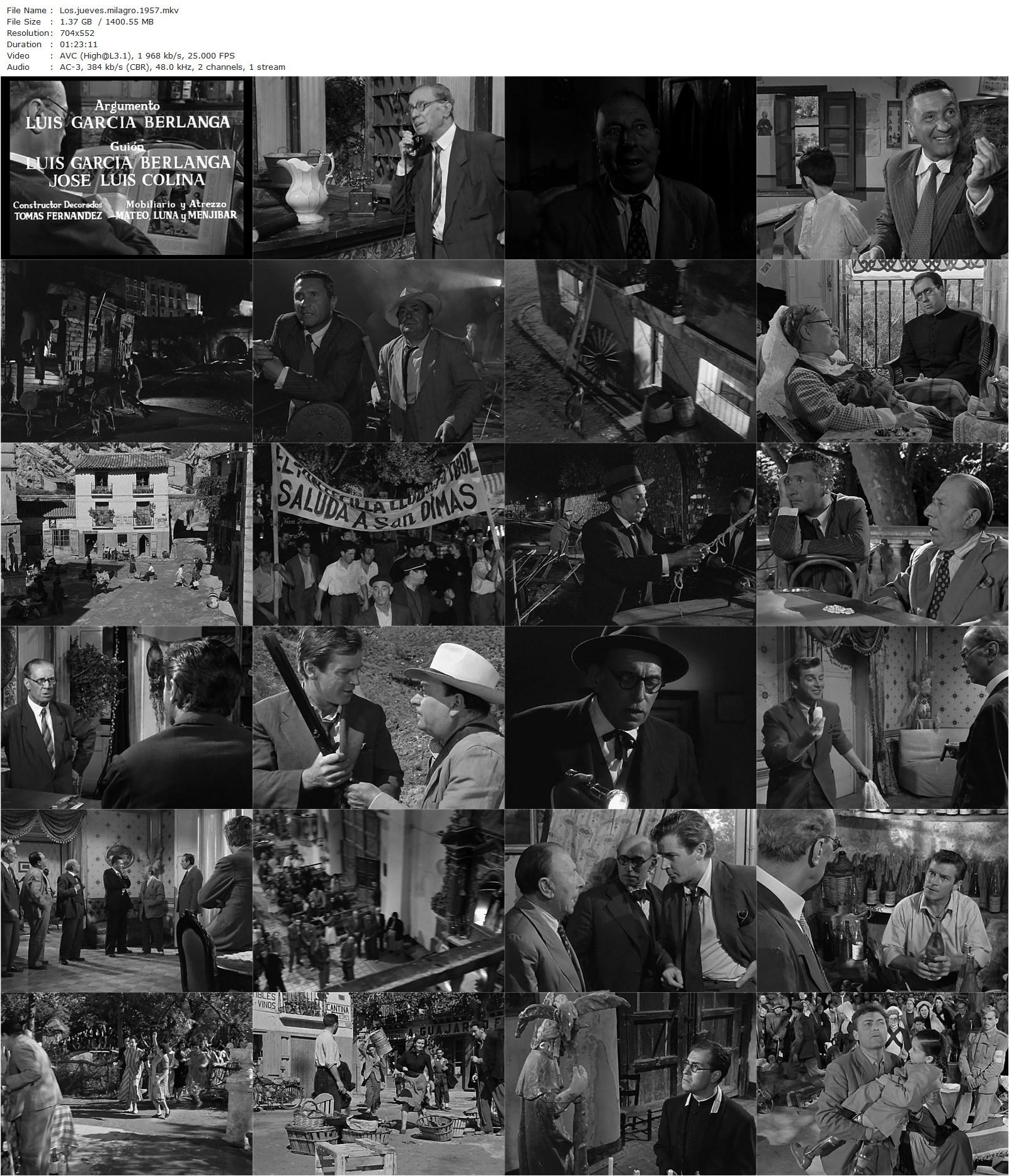 Miracles of Thursday / Los jueves, milagro (1957) Luis García Berlanga, Richard Basehart, José Isbert, Paolo Stoppa-poster