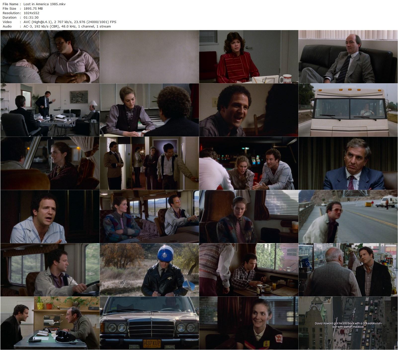 Lost in America (1985) Albert Brooks, Julie Hagerty, Sylvia Farrel-poster