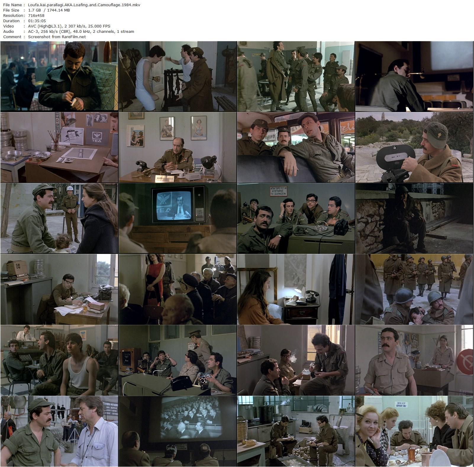 Loaf and Camouflage / Loufa kai Parallagi (1984) Nicos Perakis, Nikos Kalogeropoulos, Giorgos Kimoulis, Takis Spiridakis-poster