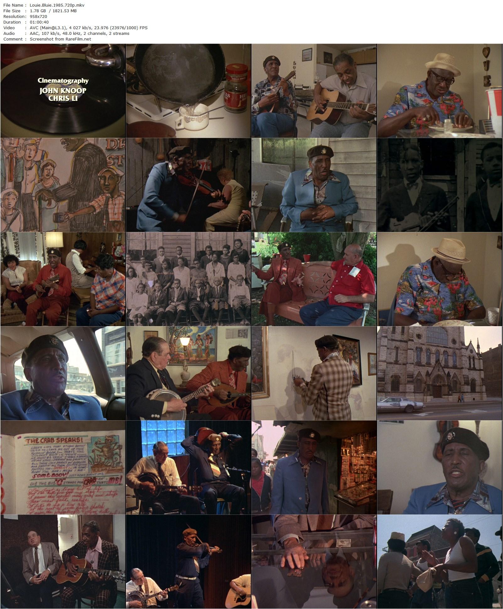 Louie Bluie (1985)-poster