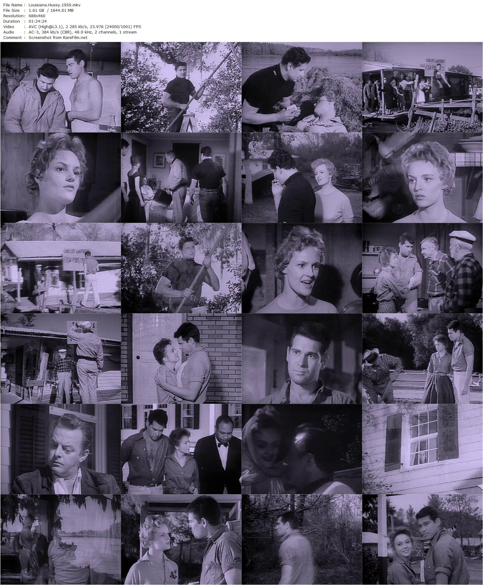 Louisiana Hussy (1959) Lee Sholem, Nan Peterson, Robert Richards, Peter Coe-poster