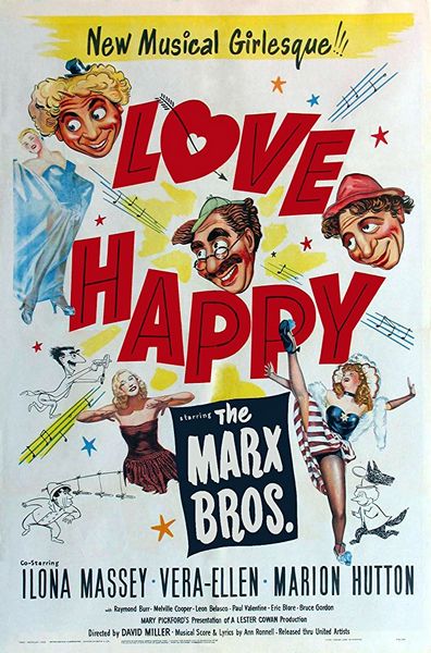 Love Happy (1949) David Miller, Groucho Marx, Harpo Marx, Chico Marx