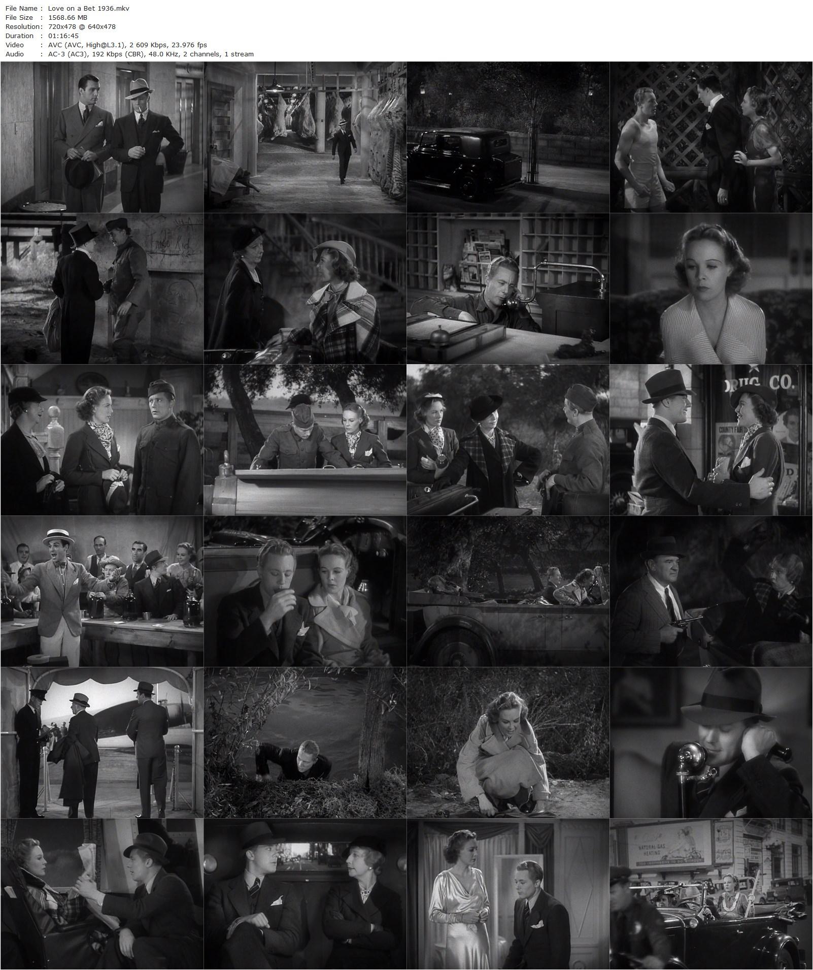 Love on a Bet (1936) Leigh Jason, Gene Raymond, Wendy Barrie, Helen Broderick-poster