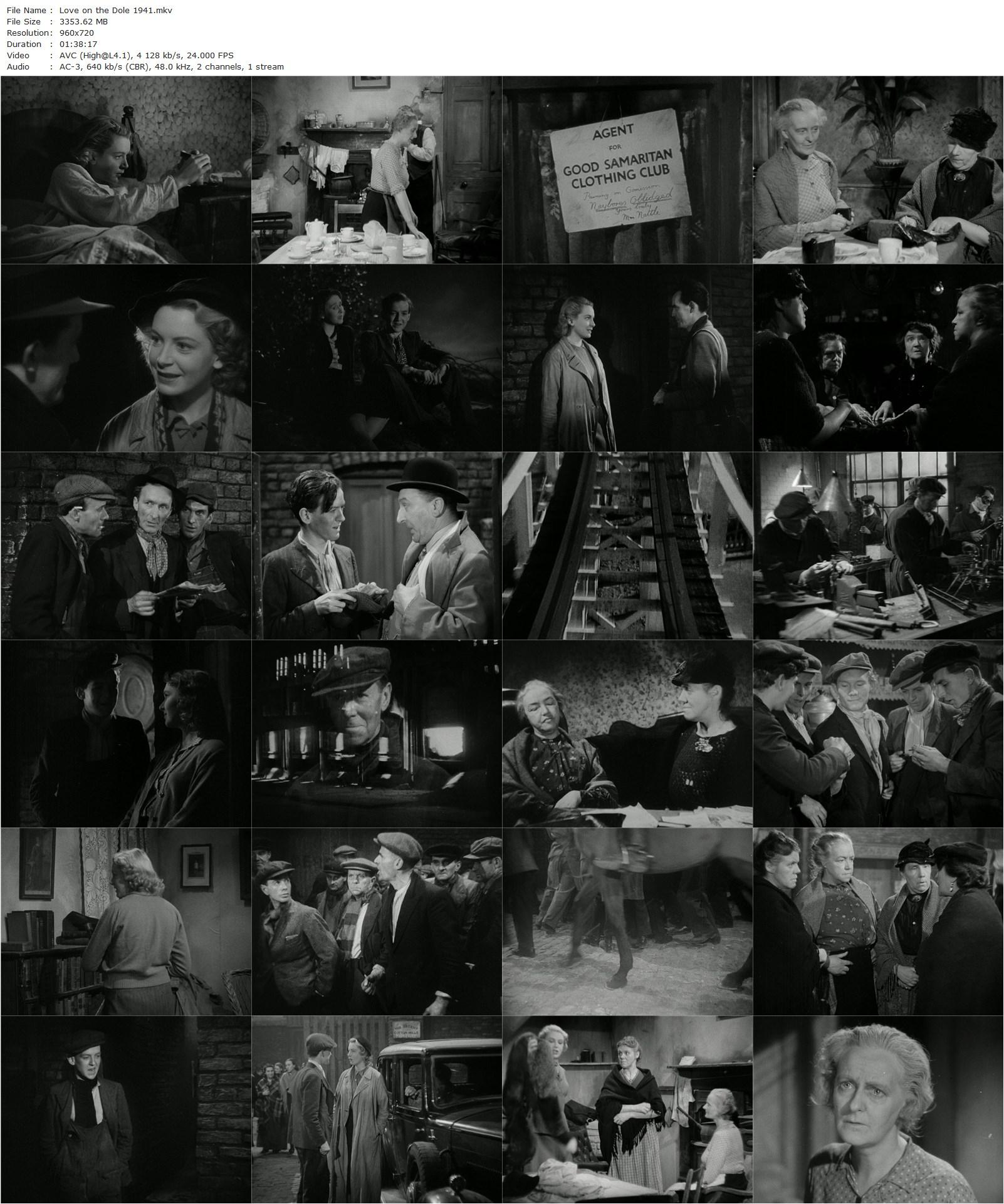 Love on the Dole (1941) John Baxter, Deborah Kerr, Clifford Evans, George Carney-poster