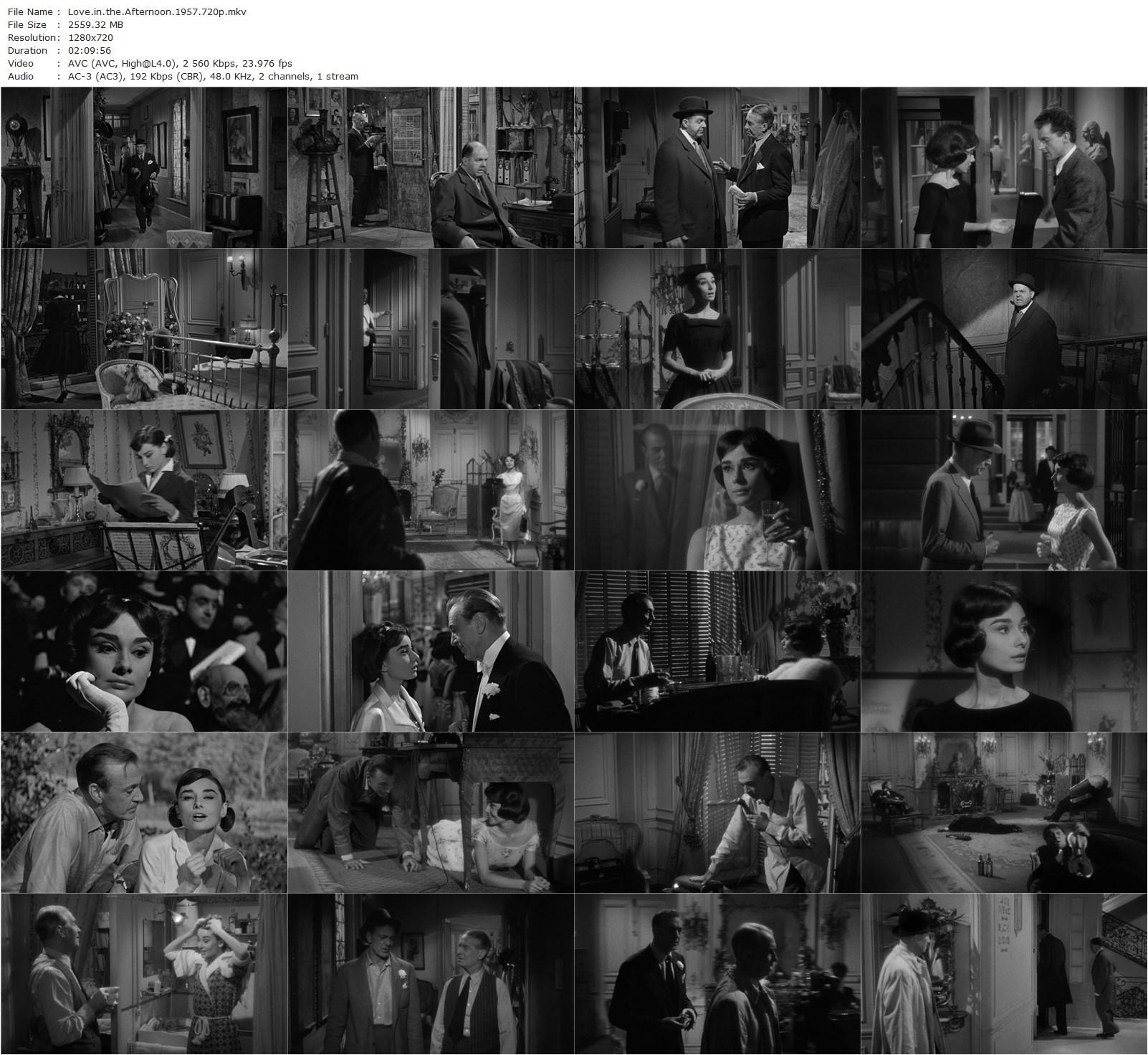 Love in the Afternoon (1957) Billy Wilder, Gary Cooper, Audrey Hepburn, Maurice Chevalier-poster