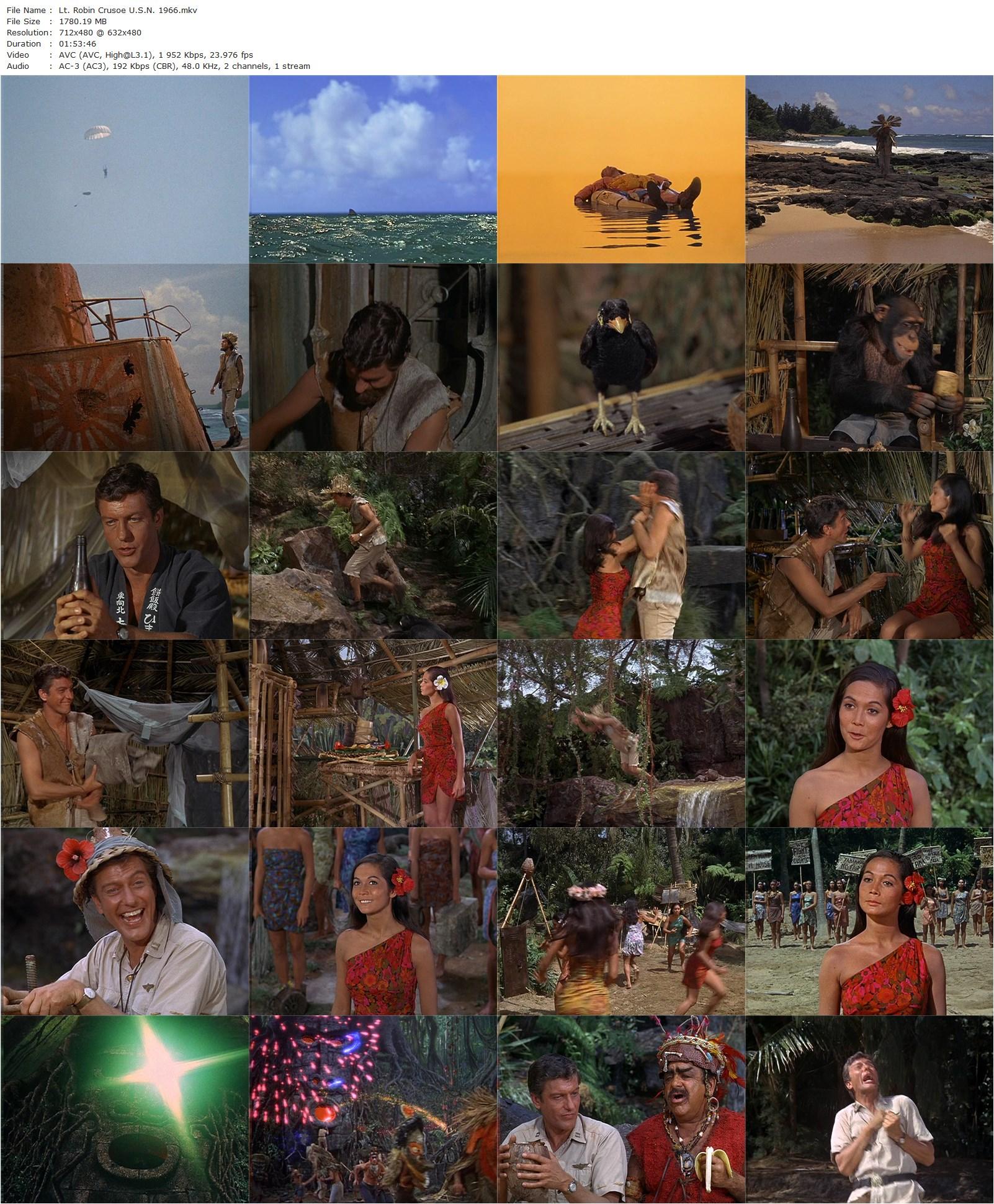 Lt. Robin Crusoe, U.S.N. (1966) Byron Paul, Dick Van Dyke, Nancy Kwan, Akim Tamiroff-poster