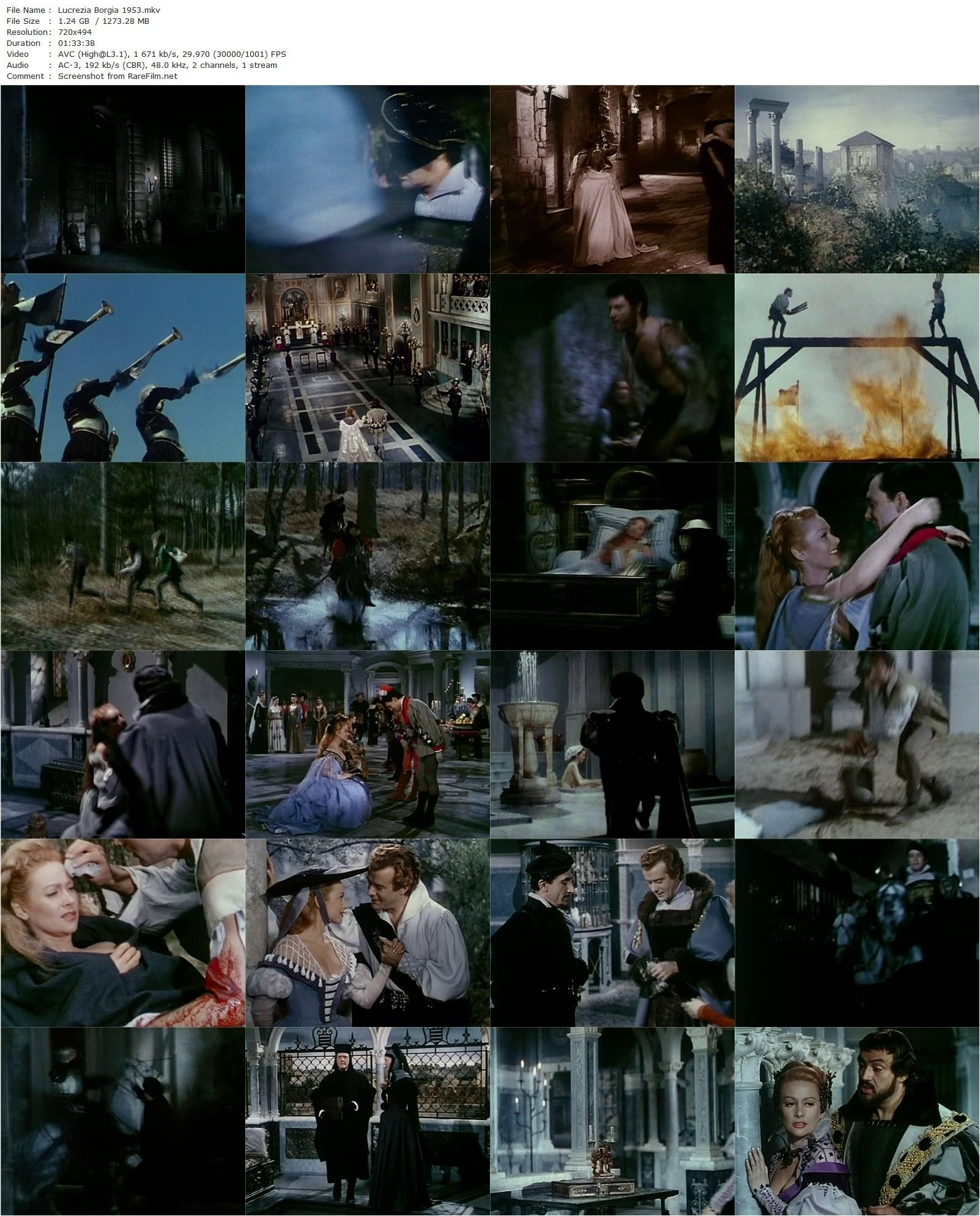 Lucrèce Borgia / Lucretia Borgia (1953) Christian-Jaque, Martine Carol, Pedro Armendáriz, Valentine Tessier-poster