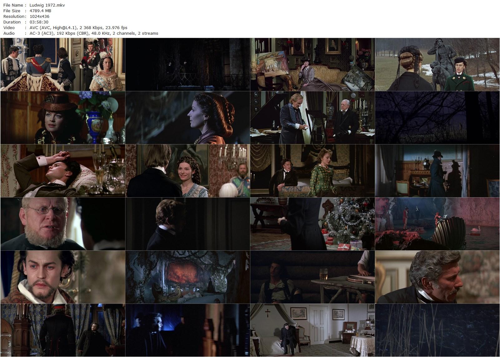 Ludwig (1972) Luchino Visconti, Helmut Berger, Romy Schneider, Trevor Howard-poster