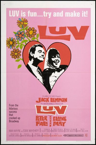 Luv (1967) Clive Donner, Jack Lemmon, Peter Falk, Elaine May