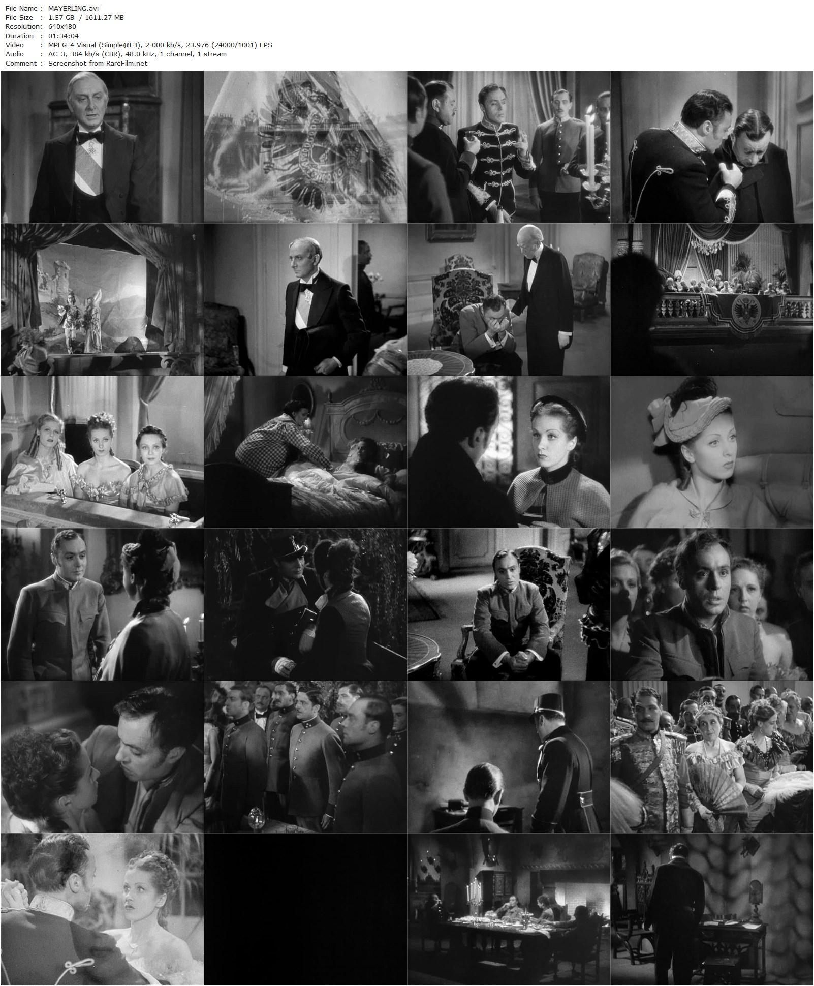 Mayerling (1936) Anatole Litvak, Charles Boyer, Danielle Darrieux, Marthe Régnier-poster