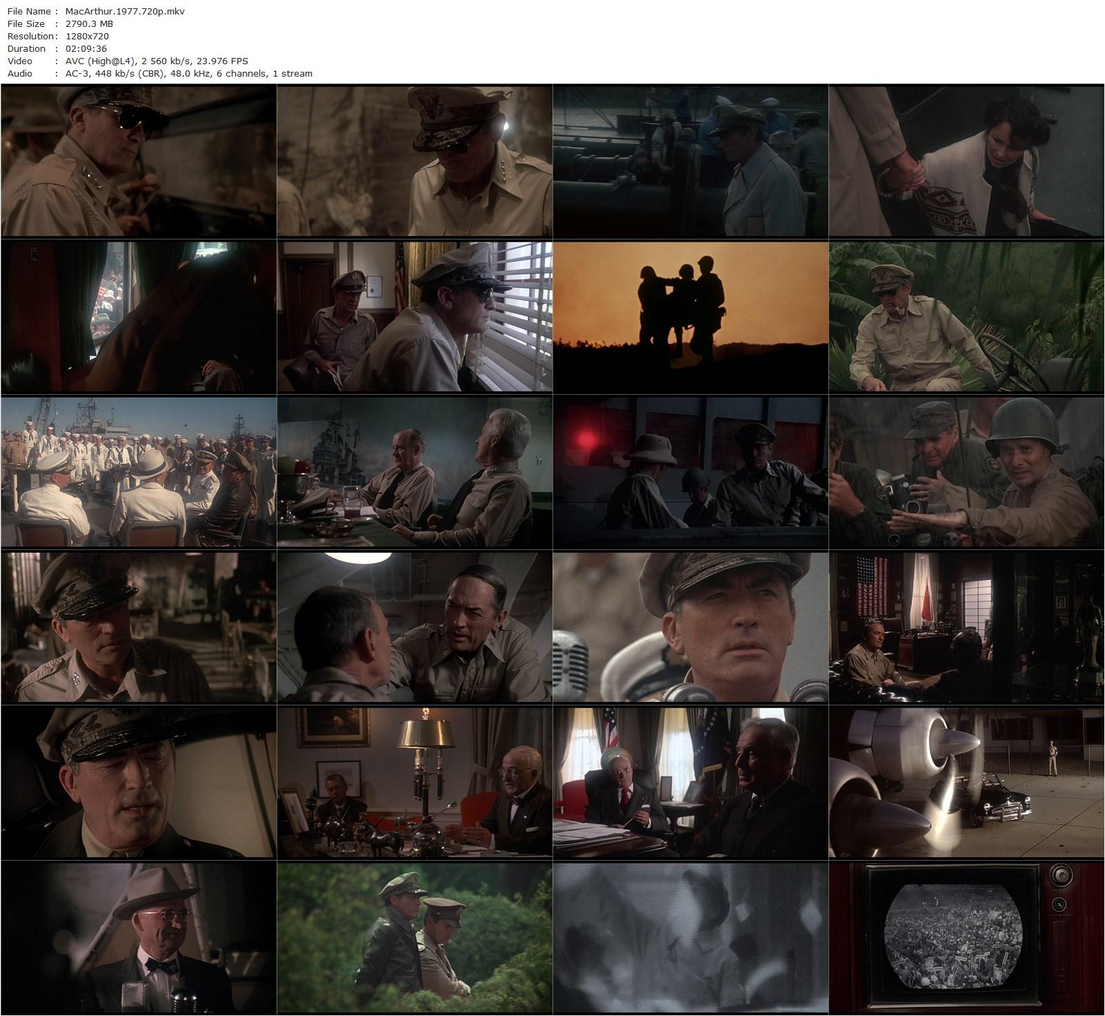 MacArthur (1977) Joseph Sargent, Gregory Peck, Dan O’Herlihy, Ed Flanders-poster