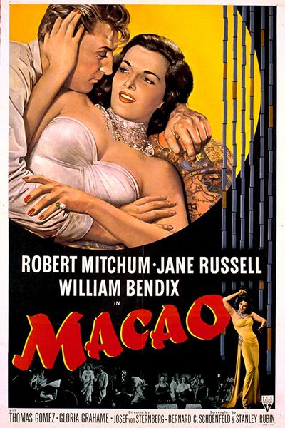 Macao (1952) Josef von Sternberg, Nicholas Ray, Robert Mitchum, Jane Russell, William Bendix