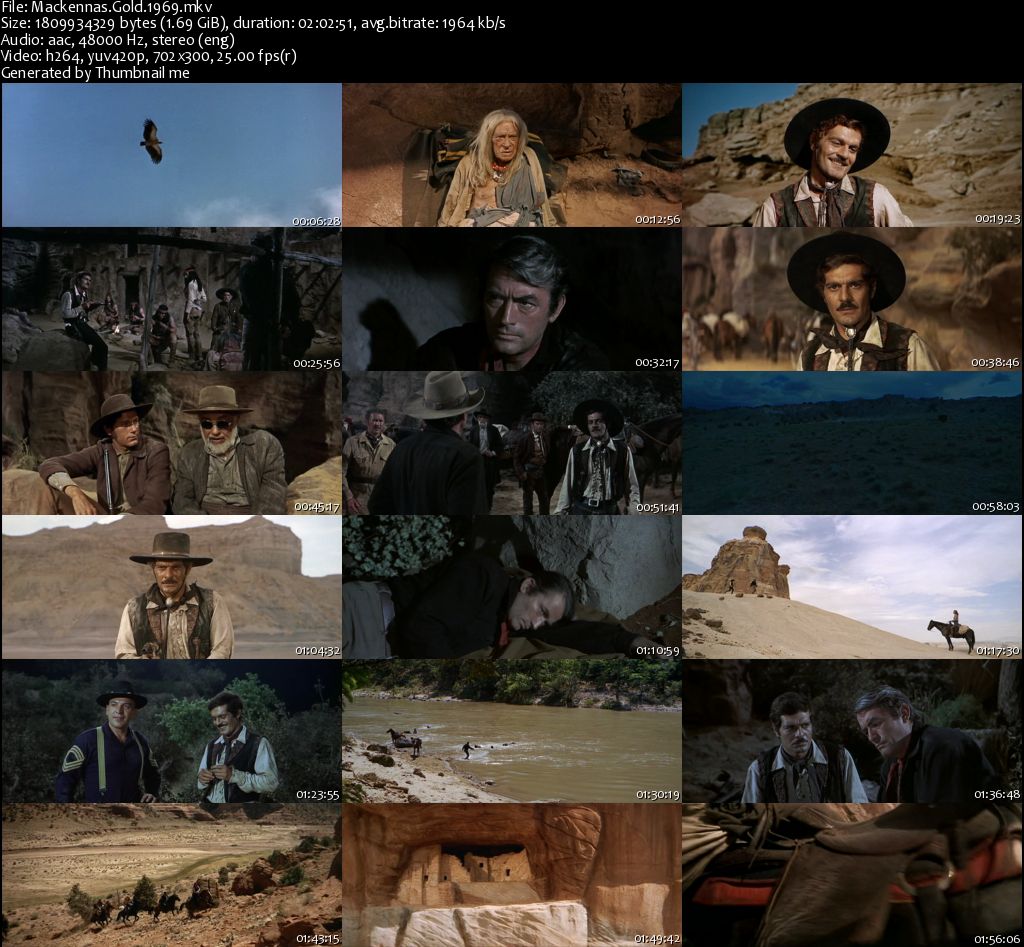 Mackennas Gold (1969) J. Lee Thompson, Gregory Peck, Omar Sharif, Telly Savalas, Adventure, Romance, Western-poster