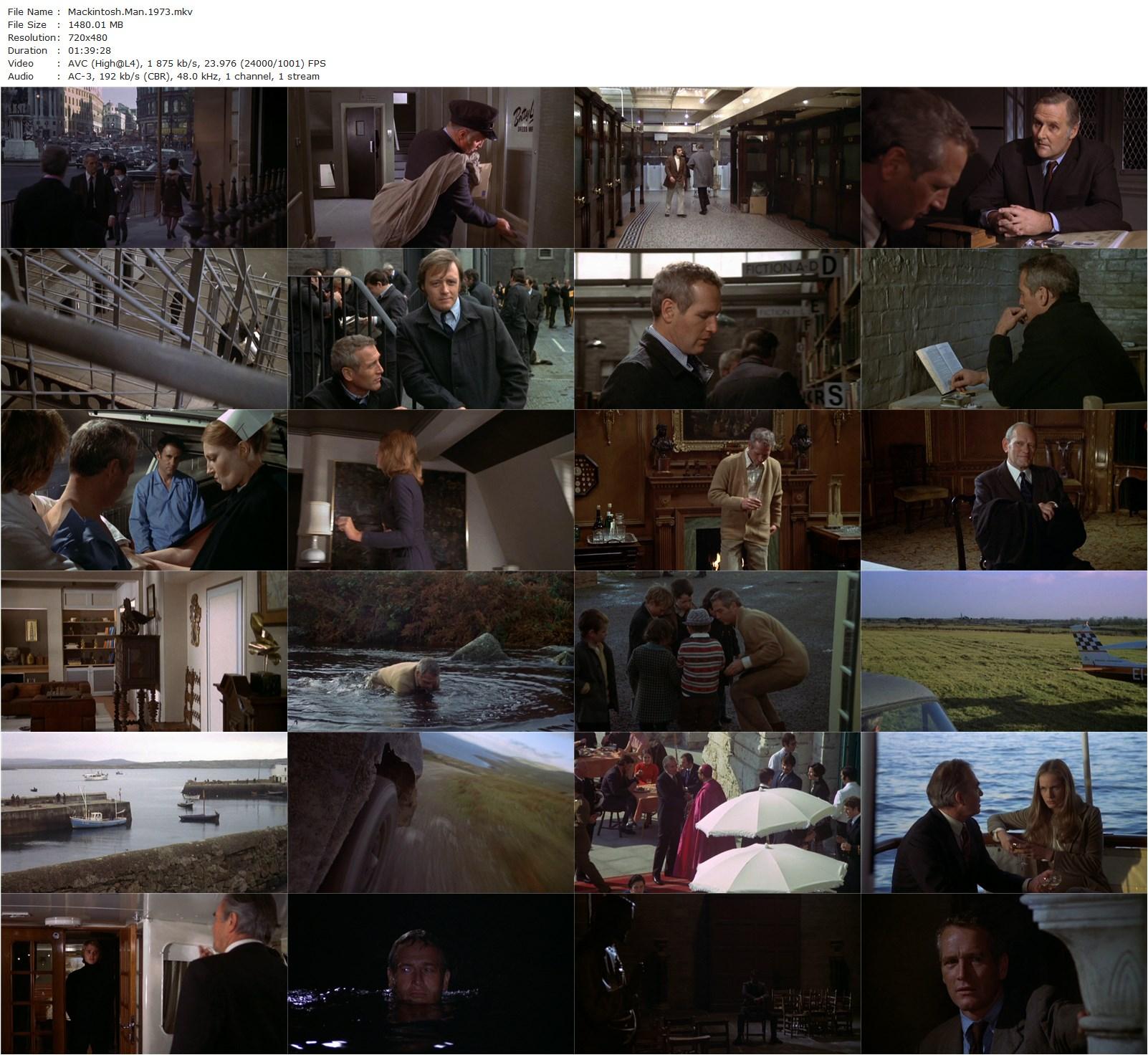 The MacKintosh Man (1973) John Huston, Paul Newman, Dominique Sanda, James Mason-poster