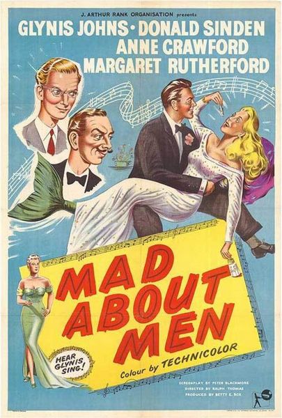 Mad About Men (1954) Ralph Thomas, Glynis Johns, Donald Sinden, Anne Crawford, Comedy, Fantasy