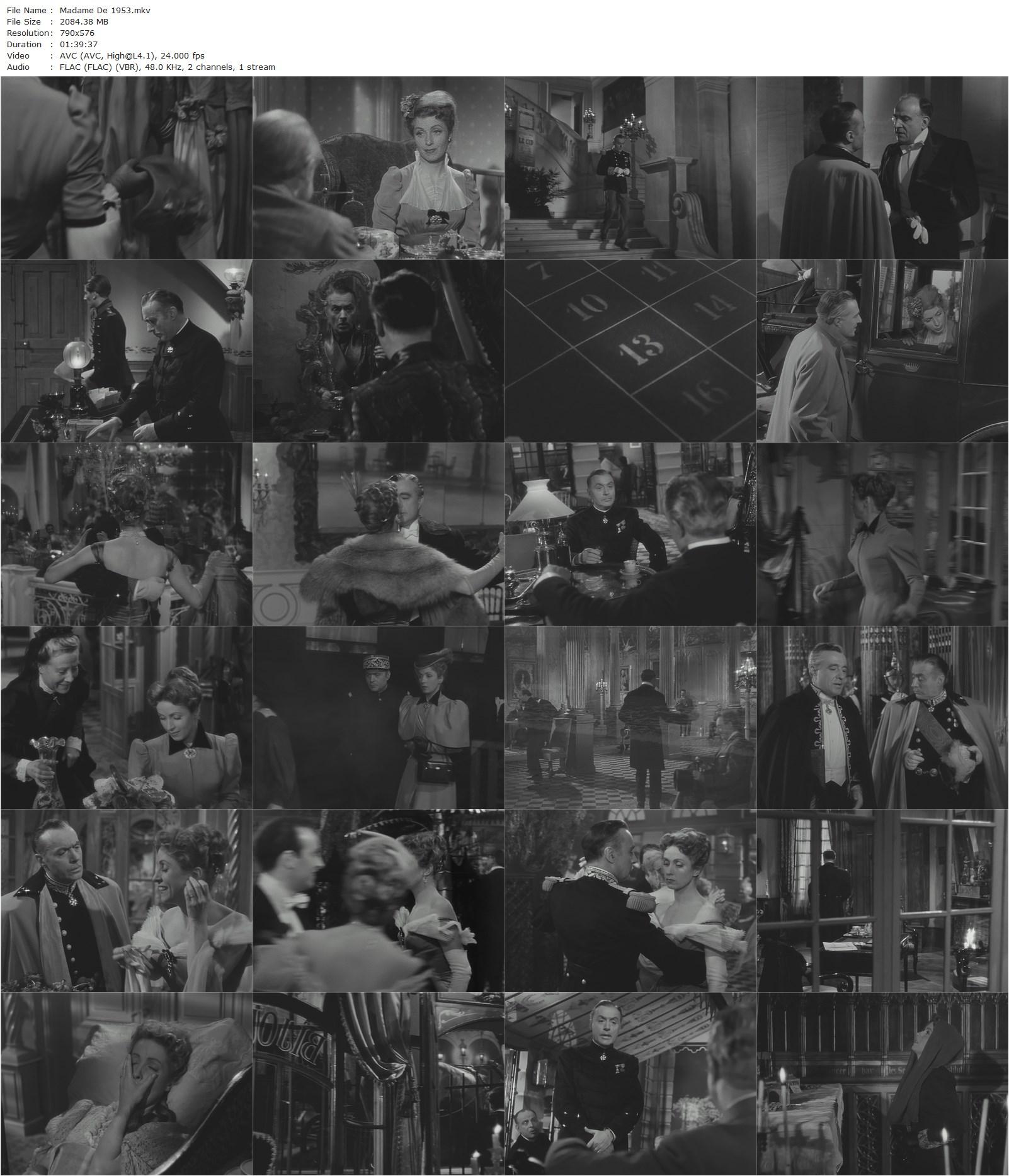 The Earrings of Madame De… (1953) Max Ophüls, Charles Boyer, Danielle Darrieux, Vittorio De Sica-poster