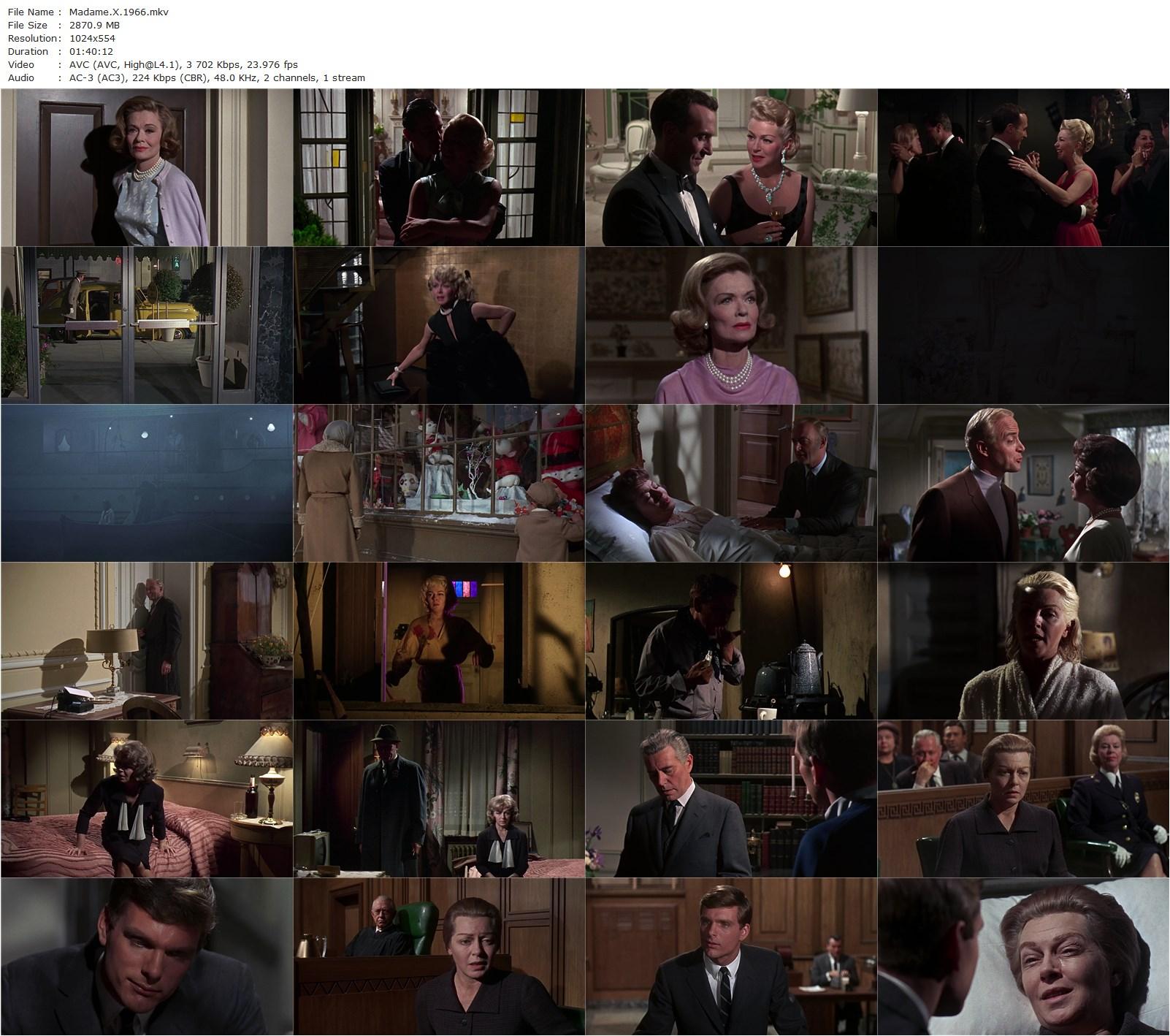 Madame X (1966) David Lowell Rich, Lana Turner, John Forsythe, Ricardo Montalban-poster