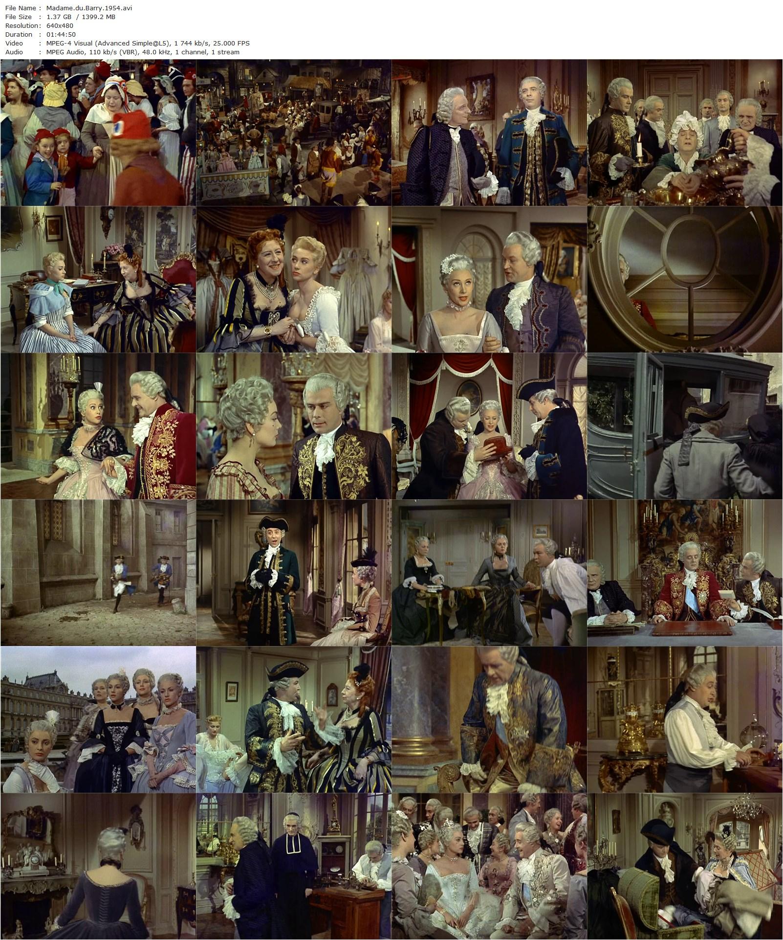 Madame du Barry (1954) Christian-Jaque, Martine Carol, Daniel Ivernel, Gianna Maria Canale-poster