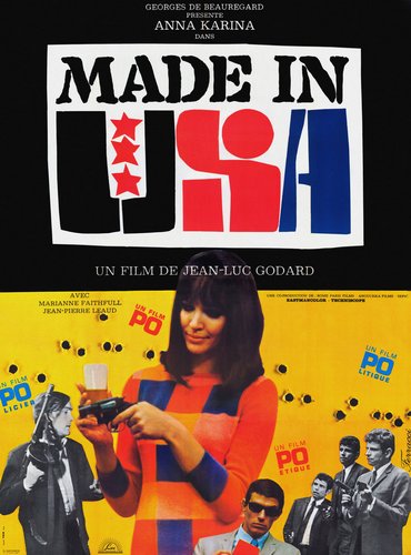 Made in USA (1966) Jean-Luc Godard, Anna Karina, László Szabó, Jean-Pierre Léaud