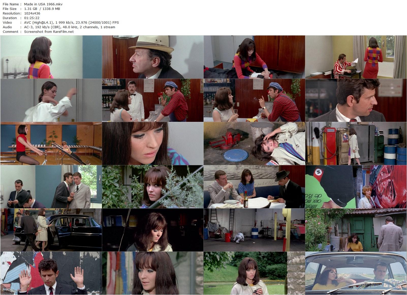 Made in USA (1966) Jean-Luc Godard, Anna Karina, László Szabó, Jean-Pierre Léaud-poster