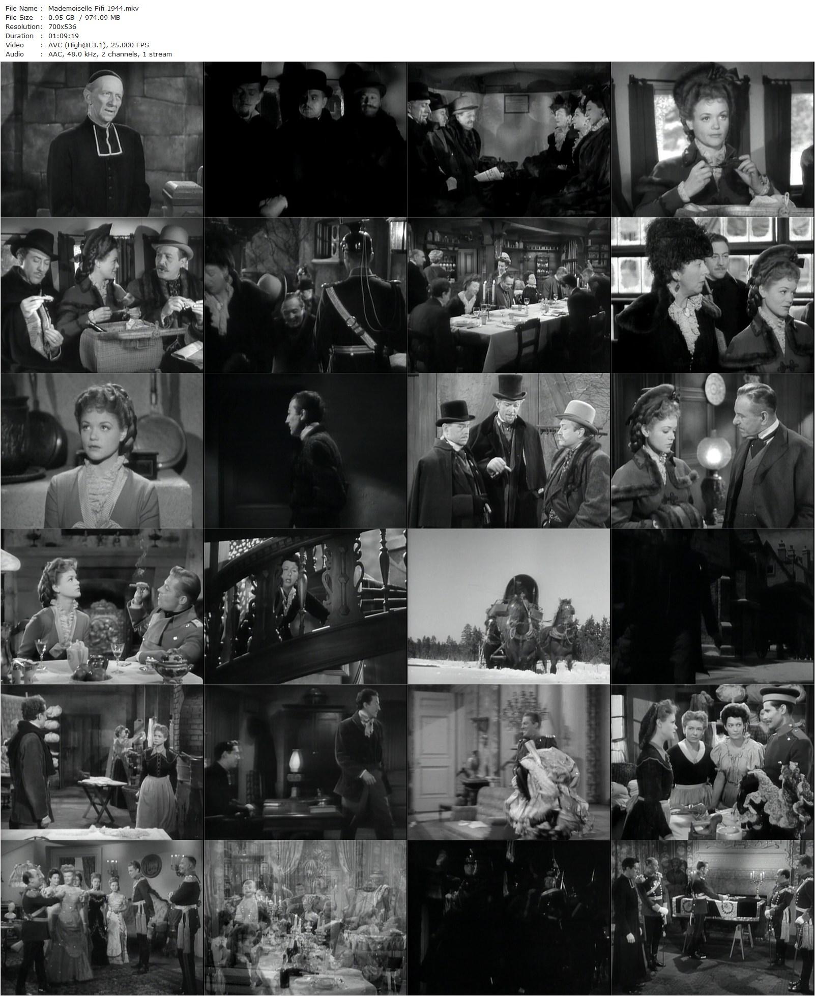 Mademoiselle Fifi (1944) Robert Wise, Simone Simon, John Emery, Kurt Kreuger-poster