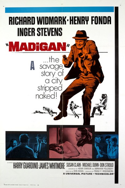 Madigan (1968) Don Siegel, Richard Widmark, Henry Fonda, Inger Stevens