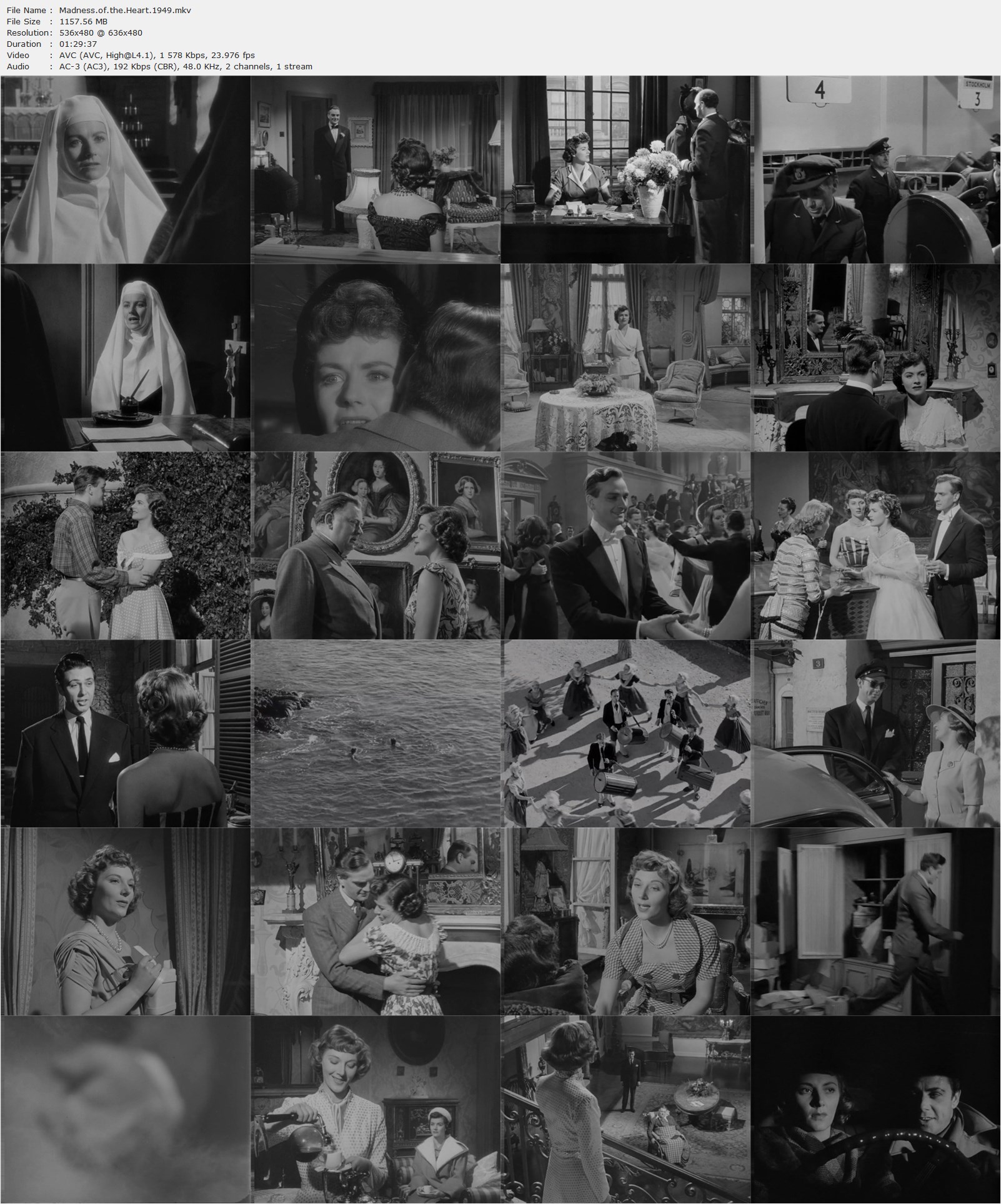 Madness of the Heart (1949) Charles Bennett, Margaret Lockwood, Paul Dupuis, Kathleen Byron, Drama, Romance-poster