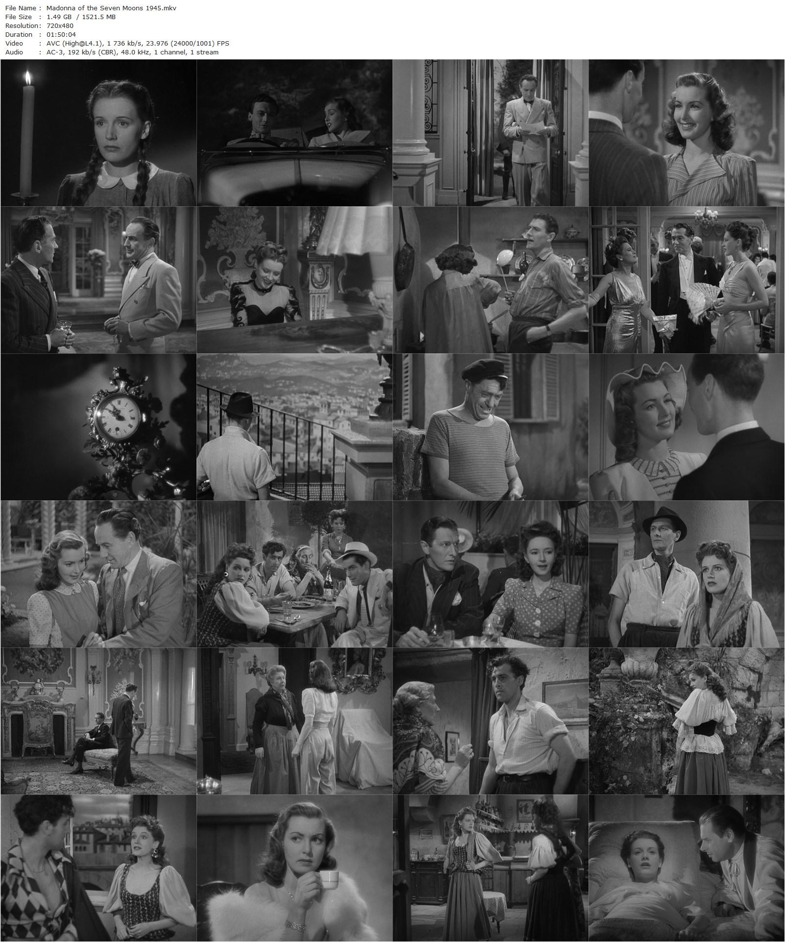 Madonna of the Seven Moons (1945) Arthur Crabtree, Phyllis Calvert, Stewart Granger, Patricia Roc-poster