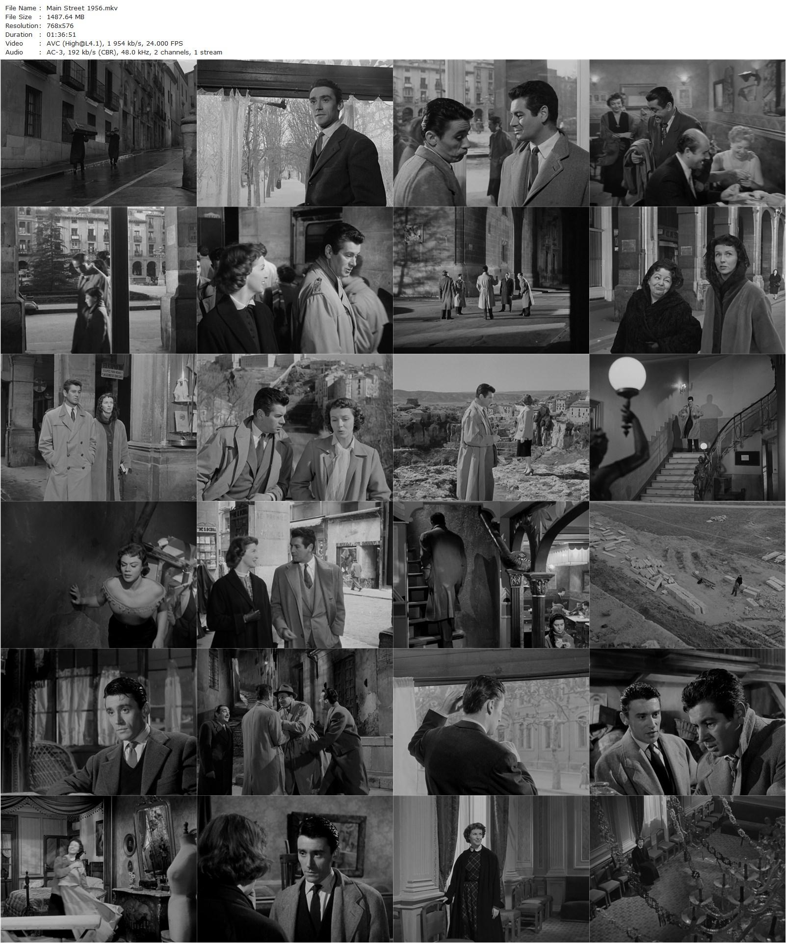 Main Street AKA Calle Mayor (1956) Juan Antonio Bardem, Betsy Blair, José Suárez, Yves Massard-poster