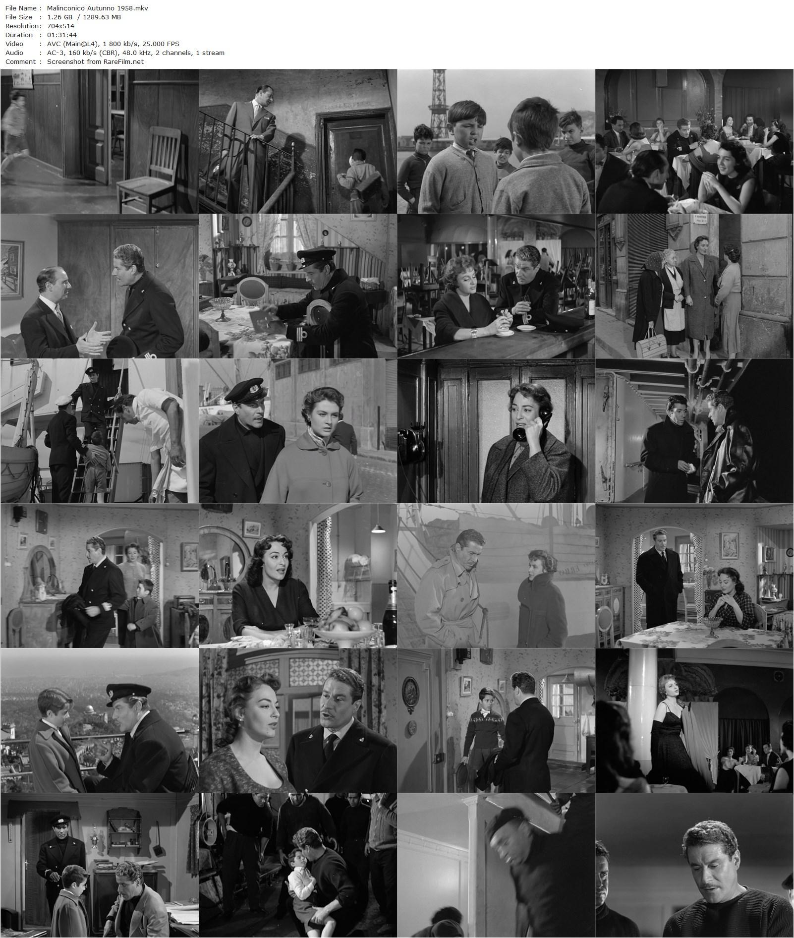 Malinconico Autunno (1958) Raffaello Matarazzo, Amedeo Nazzari, Yvonne Sanson, Mercedes Monterrey-poster