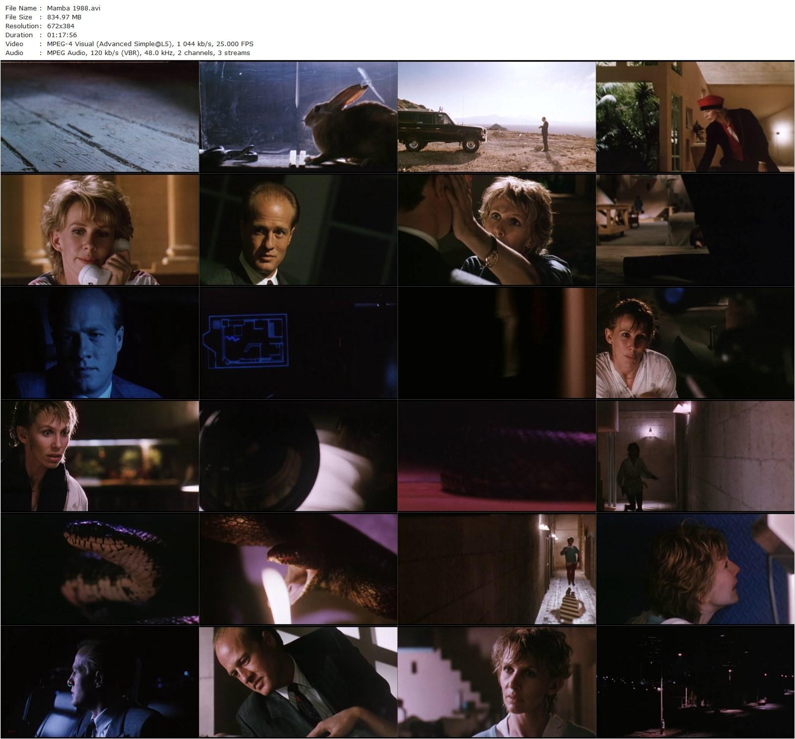 Fair Game AKA Mamba (1988) Mario Orfini, Trudie Styler, Gregg Henry, Bill Moseley-poster