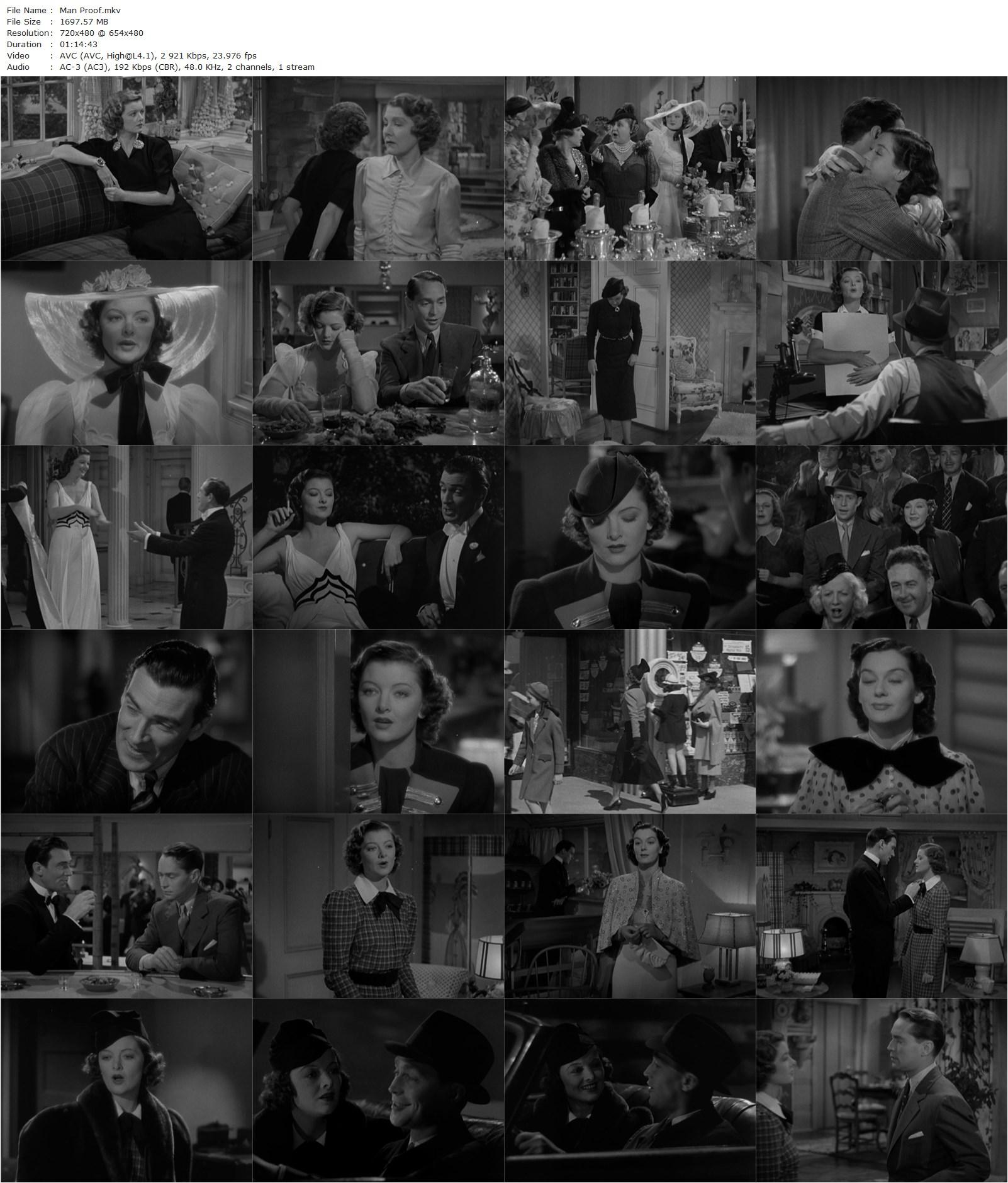 Man-Proof (1938) Richard Thorpe, Myrna Loy, Franchot Tone, Rosalind Russell-poster