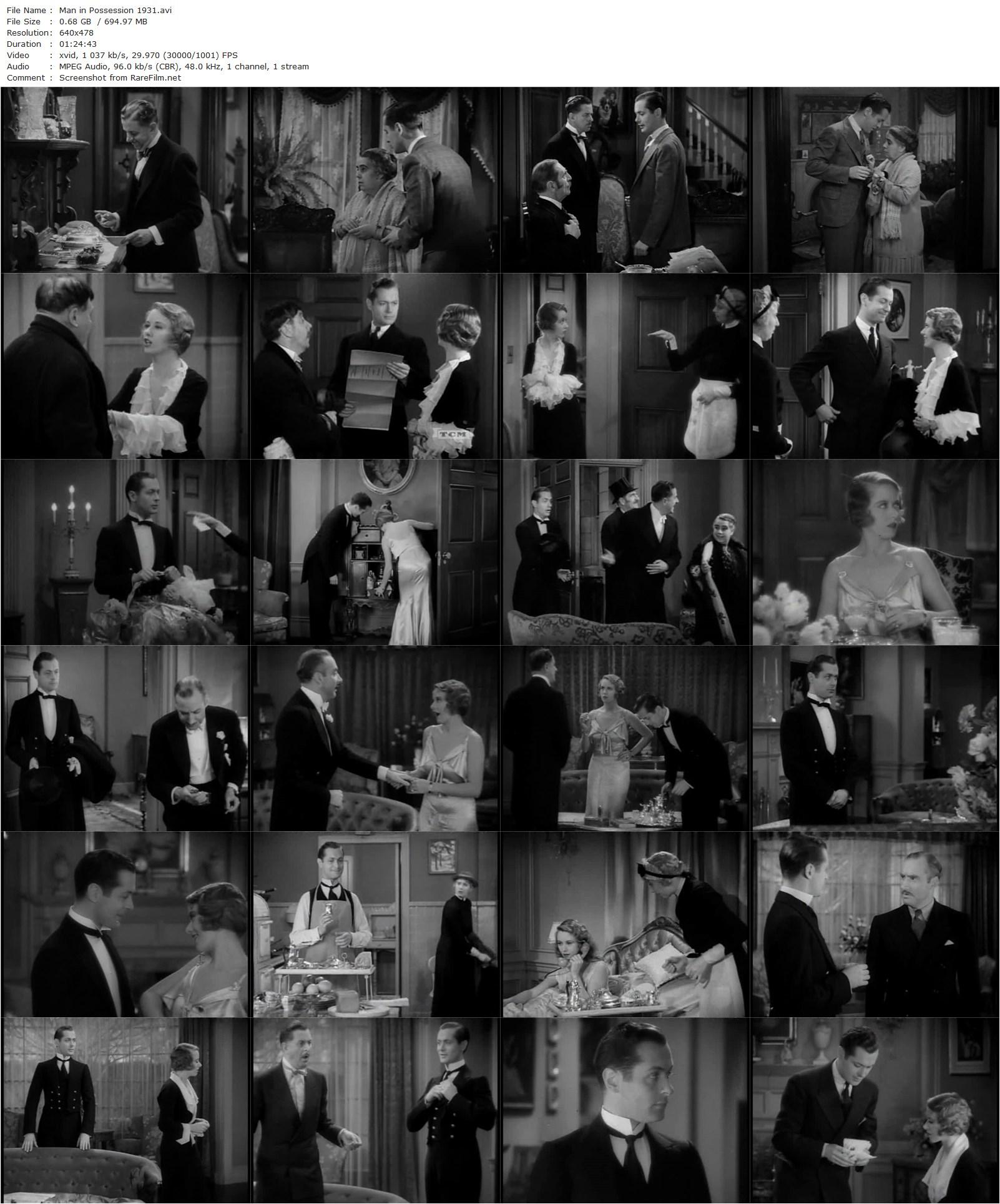 The Man in Possession (1931) Sam Wood-poster