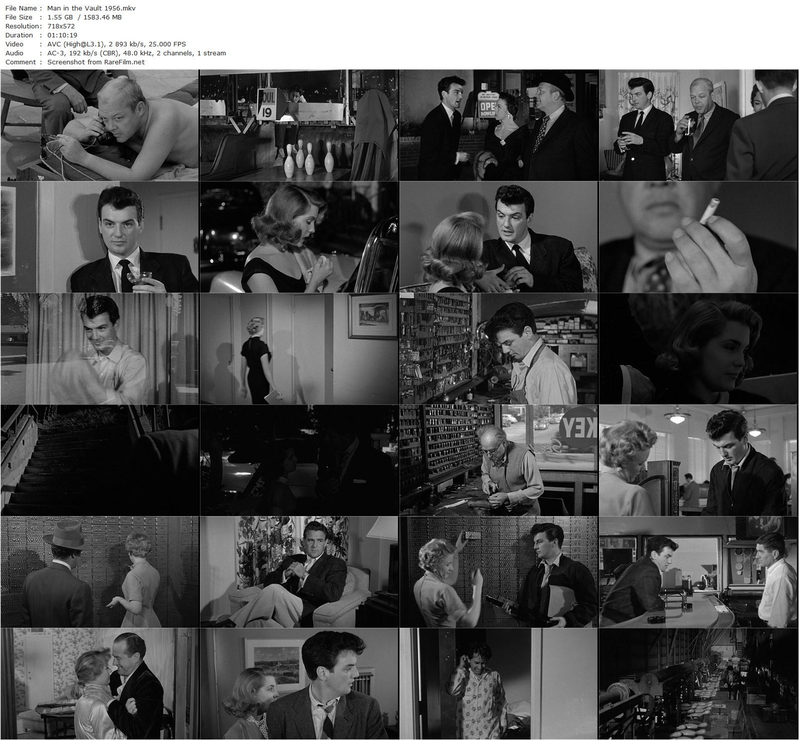 Man in the Vault (1956) Andrew V. McLaglen, William Campbell, Karen Sharpe, Anita Ekberg-poster