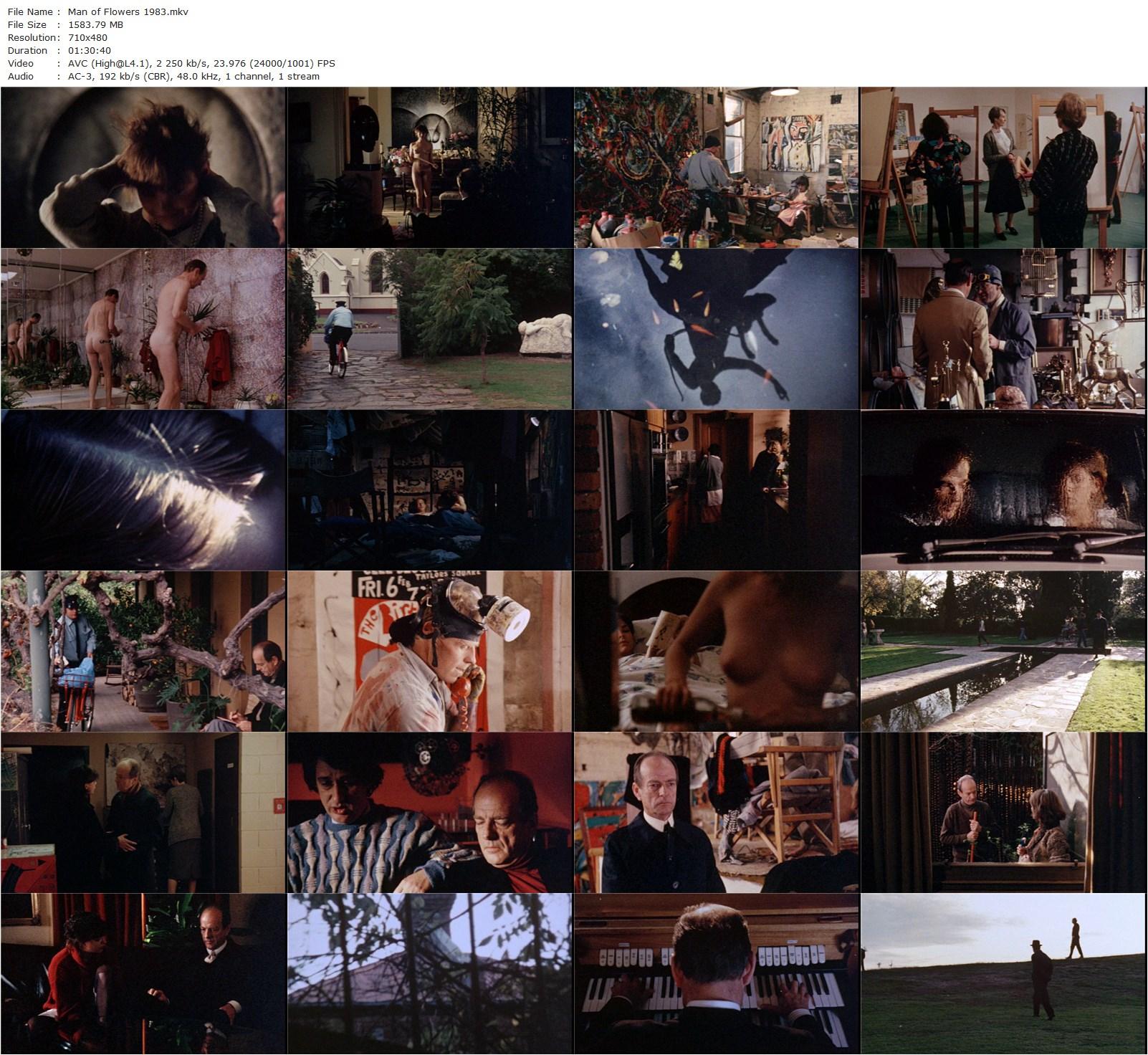 Man of Flowers (1983) Paul Cox, Norman Kaye, Alyson Best, Chris Haywood-poster